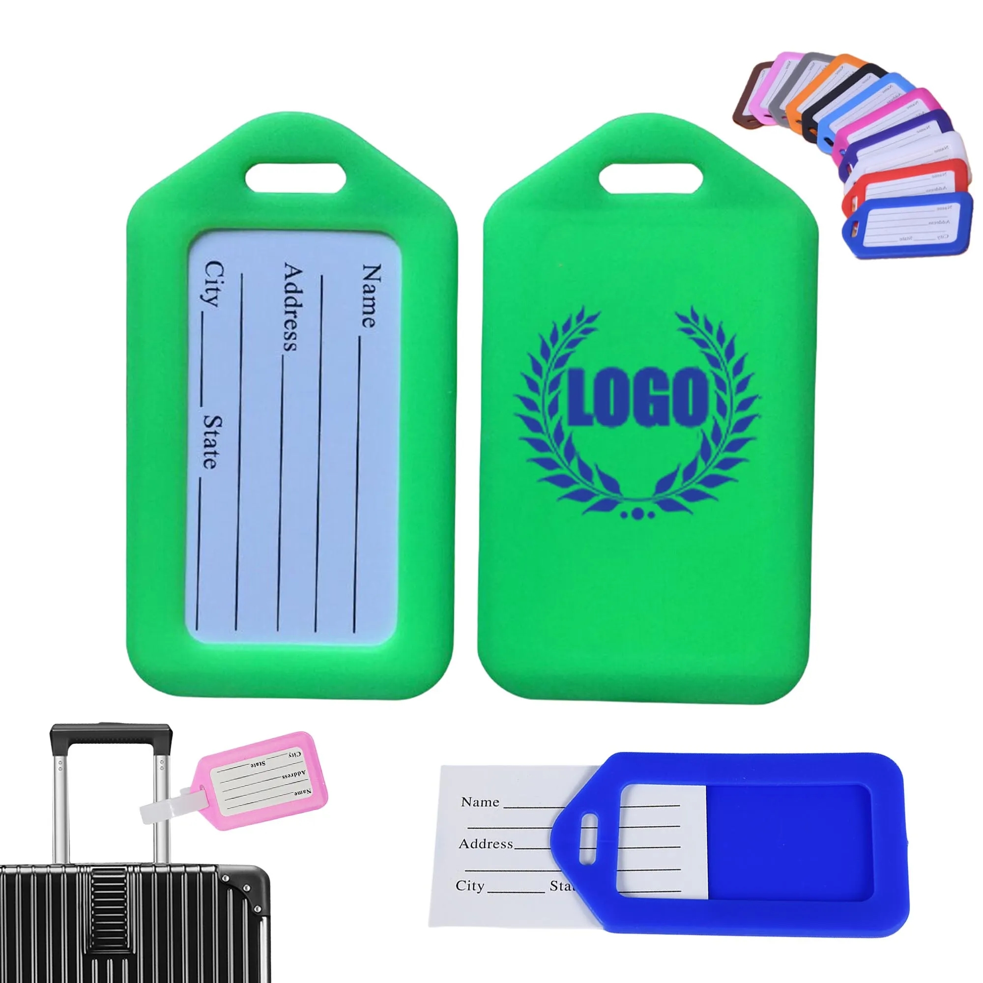 Plastic Luggage Tag Baggage Identification Hanging Label 2