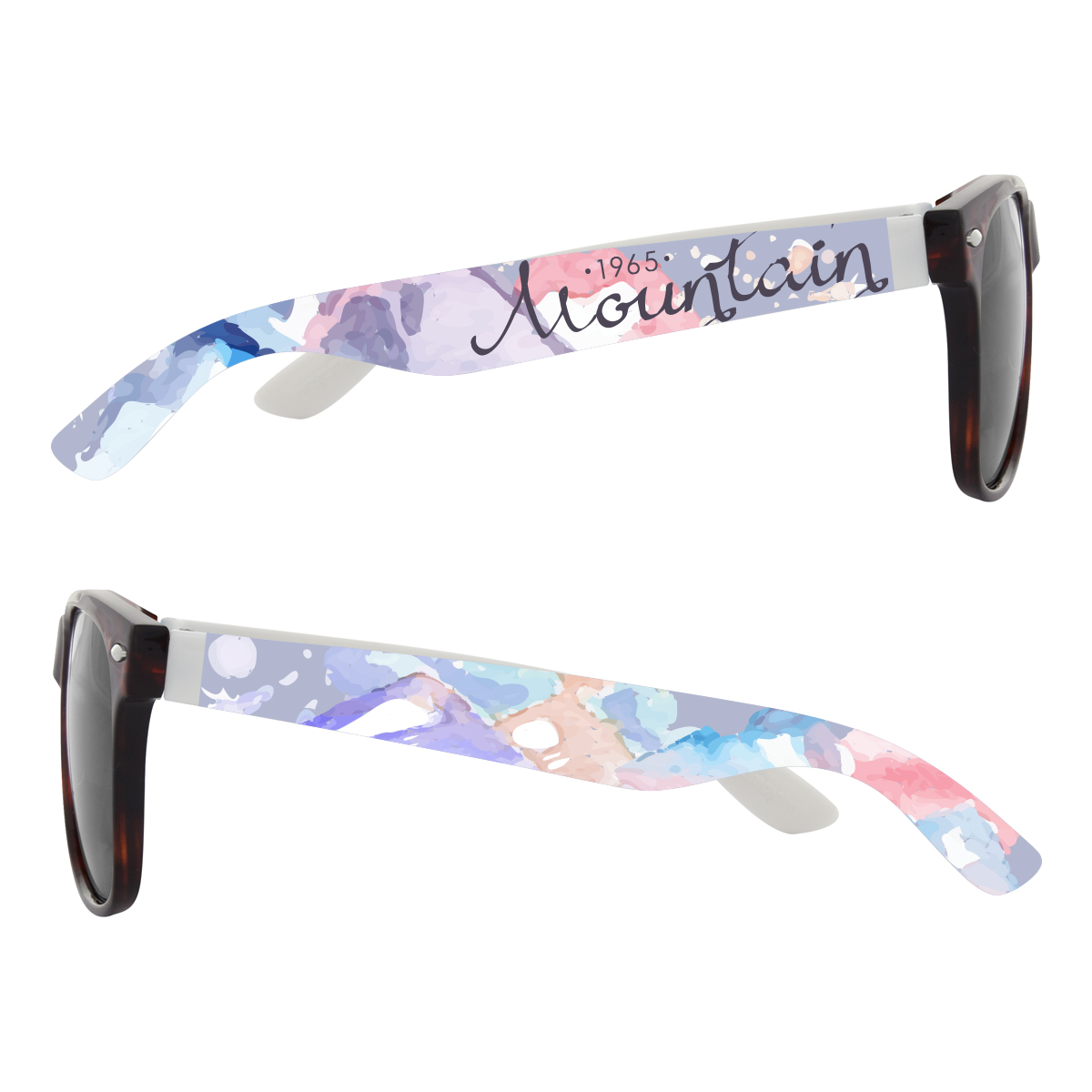 Full Color Colorblock Malibu Sunglasses 21