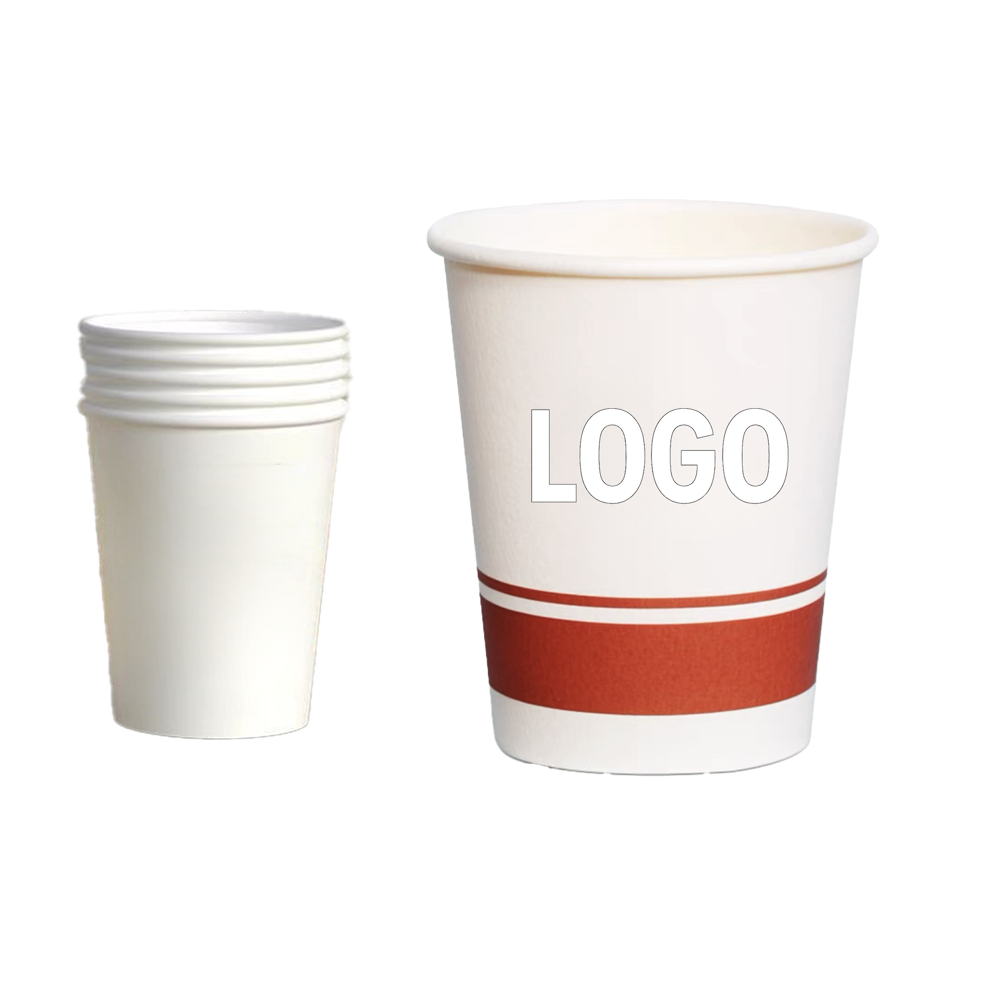 8oz Disposable Paper Cup With Custom Logo 2