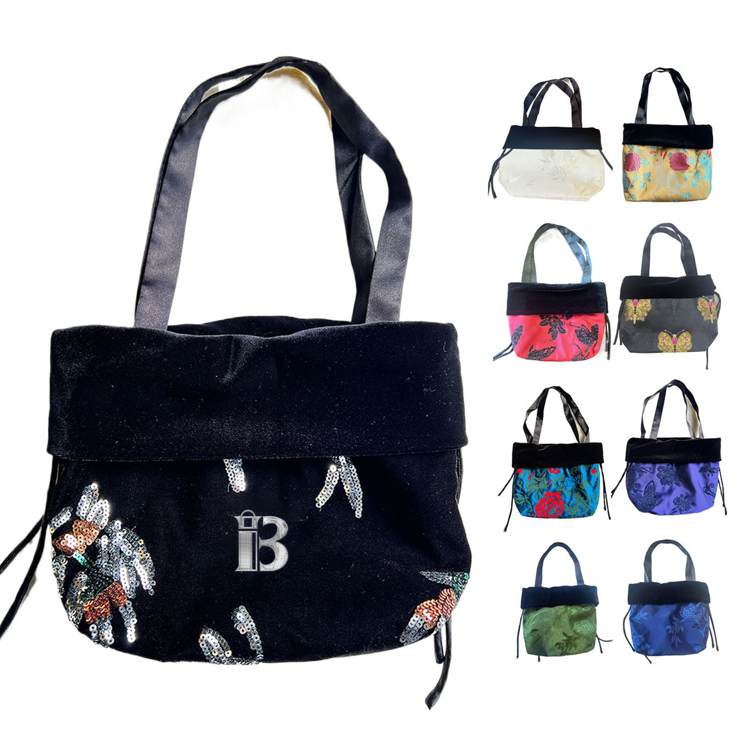 Woman's Velvet Drawstring Bag