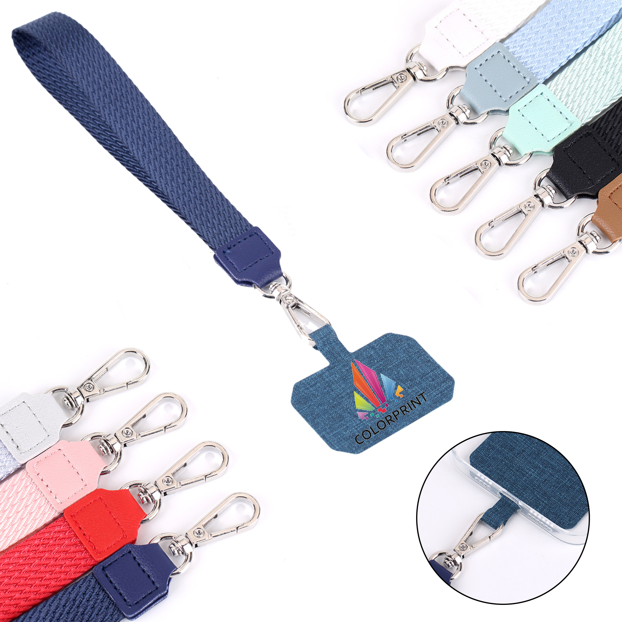 Full Color Cell Phone Lanyard Tether Tabs MOQ 50 4