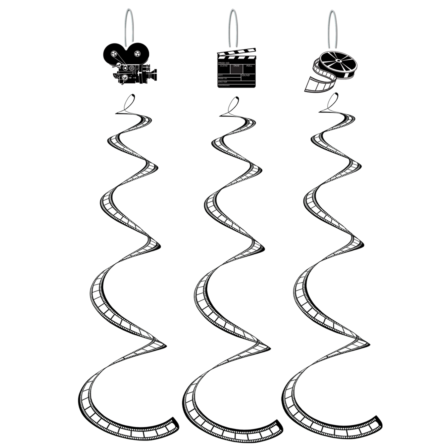 Printed Filmstrip Whirls