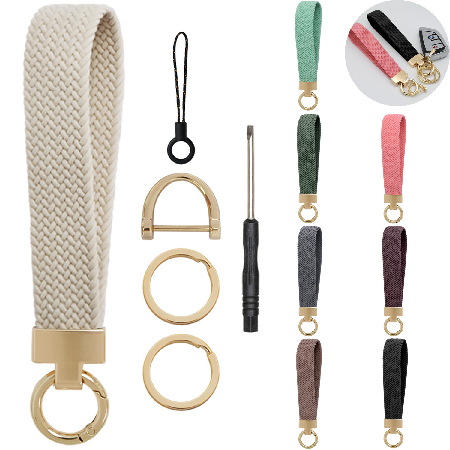 Wristlet Stretchy Key Chain 4