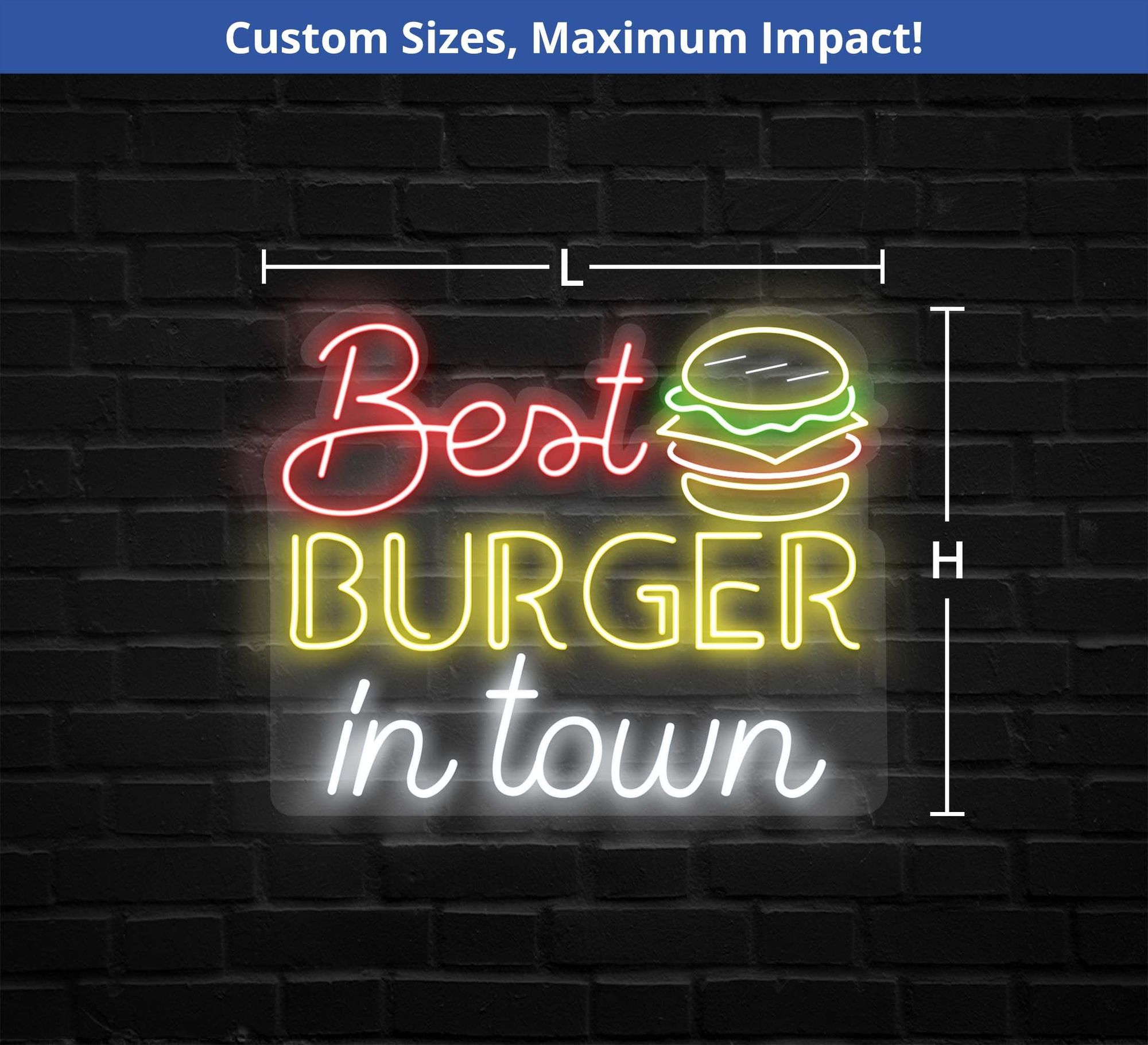 Custom Logo Neon Sign (1.5ft x 2ft) 6