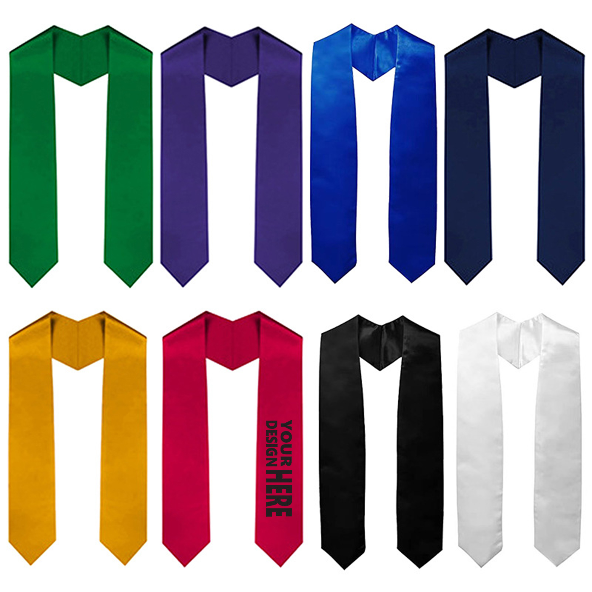 Custom Satin Graduation Sash For Celebration Events 2