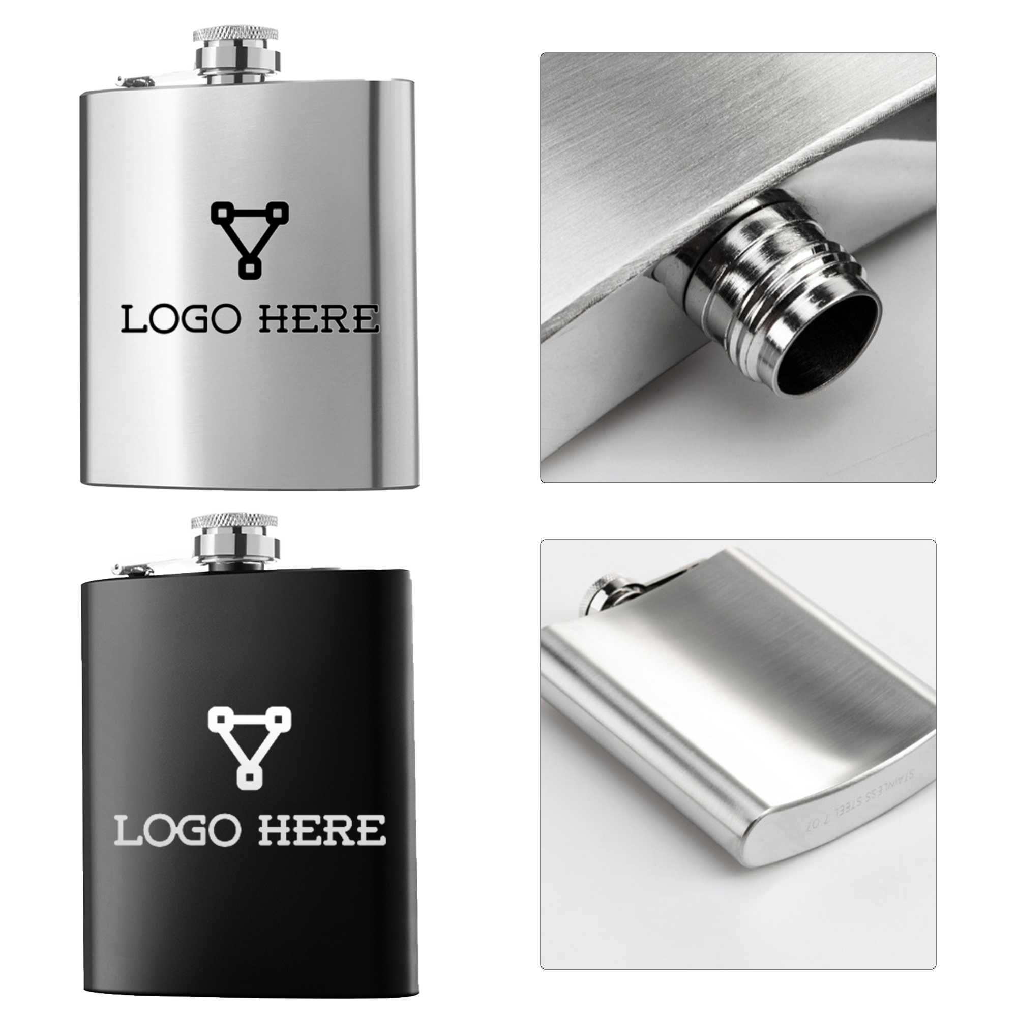 Outdoor Hip Flask, custom water bottle with logo imprint 2