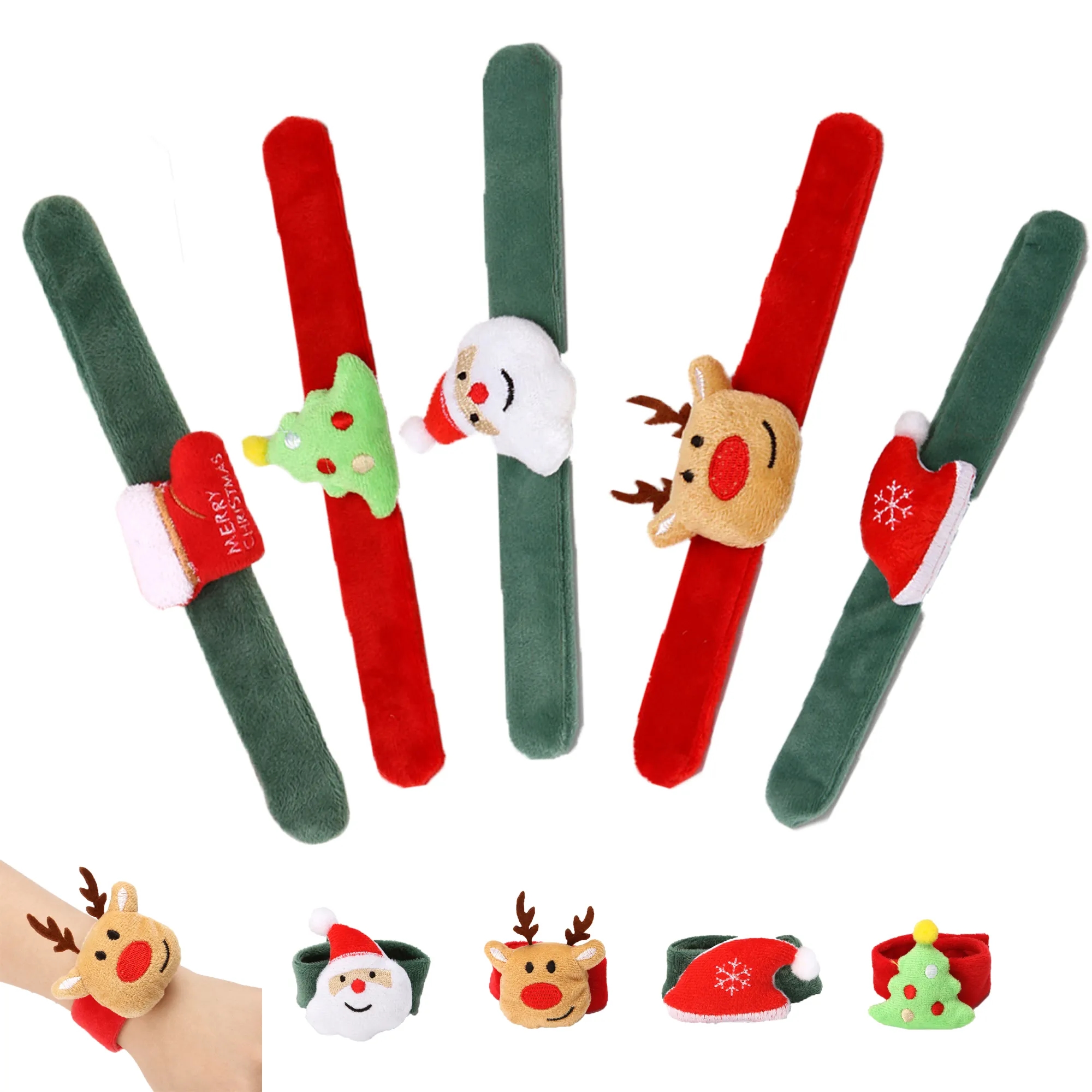Christmas Slap Bracelets Bands Toys 2