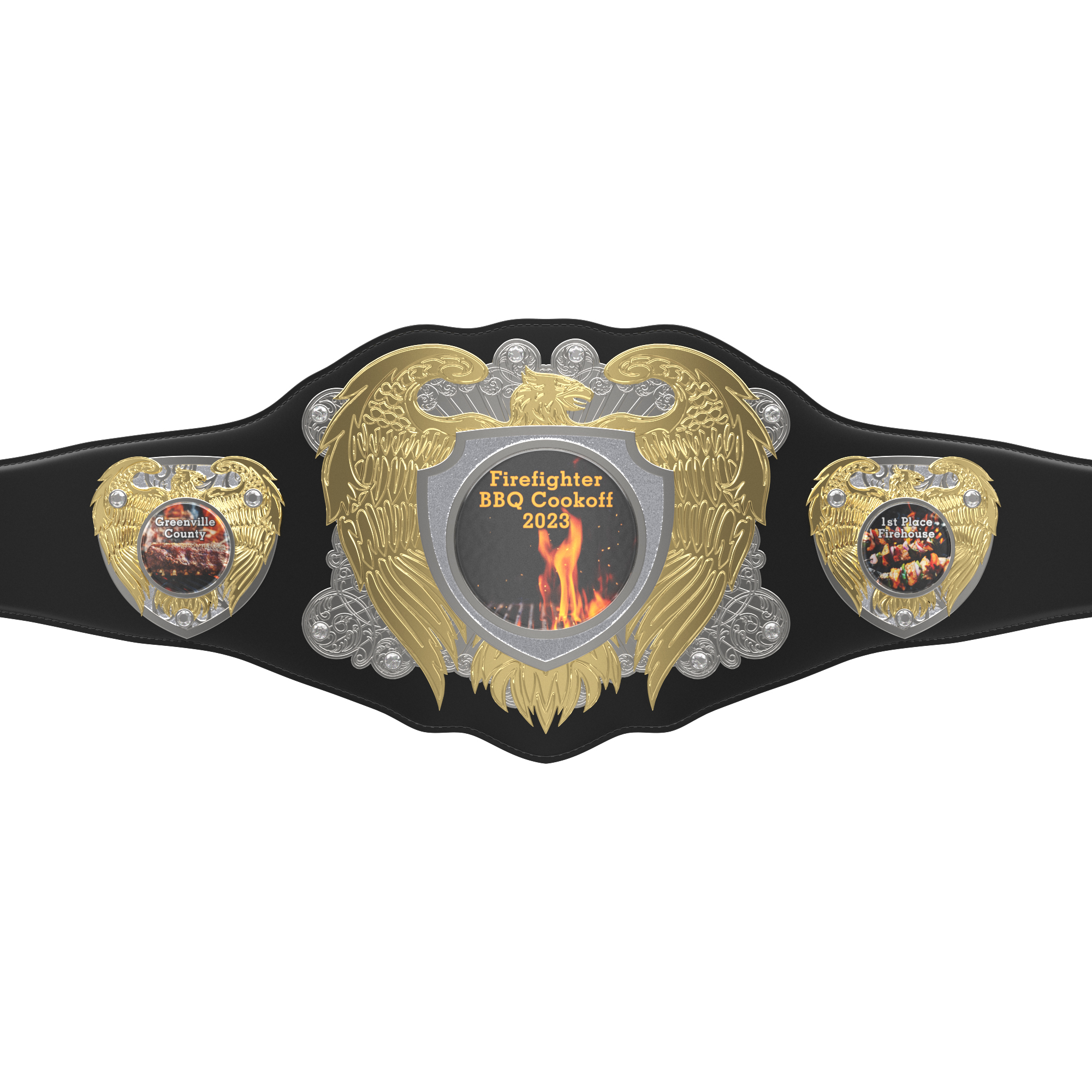 Express Vibraprint® Legion Award Belt w/ Black Leather 5
