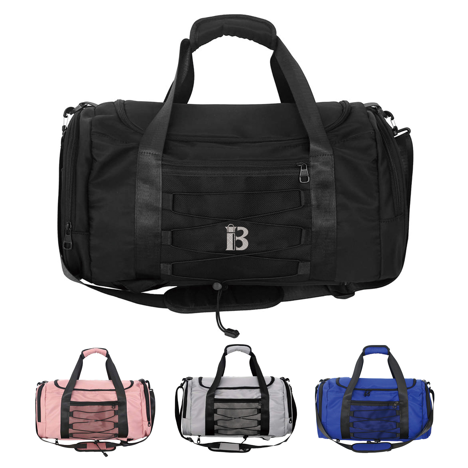 Nylon large capacity portable sports and fitness bag 6