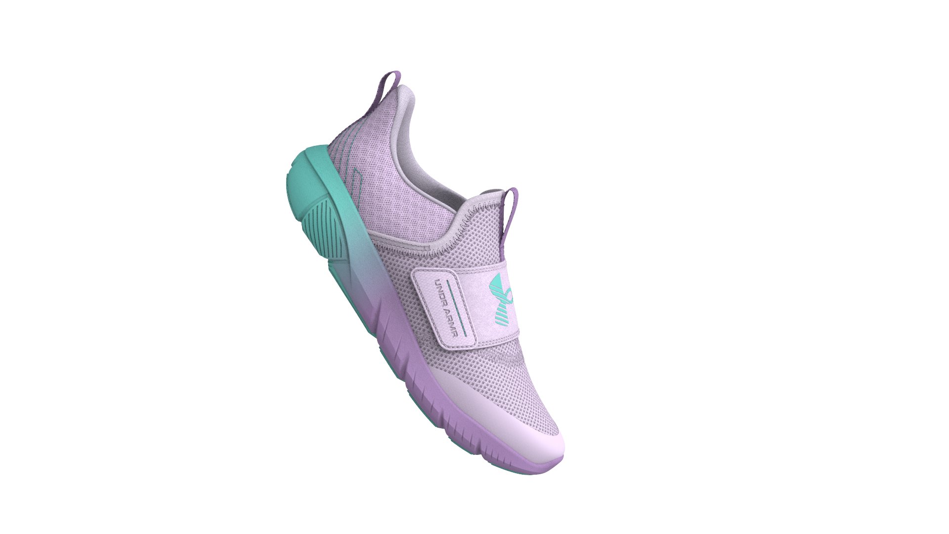 UA Flash Fade Girls' Pre-School Running Shoes 3