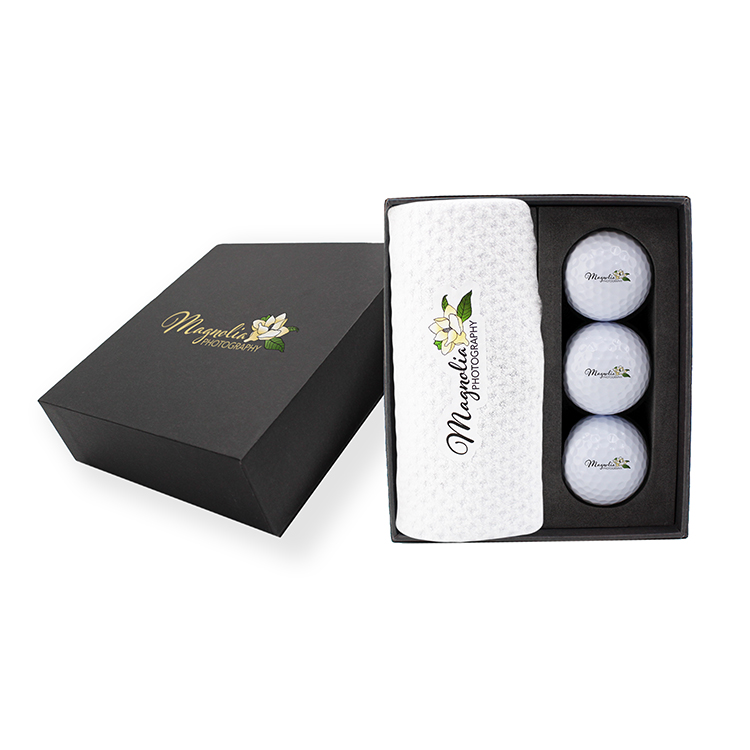 Dormie Towel & Golf Ball Mini Presentation Box 1