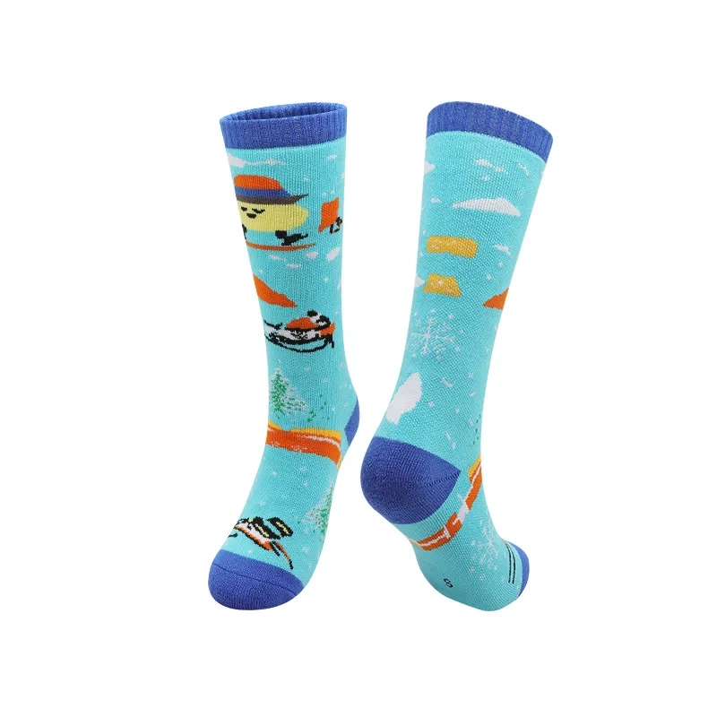 Custom Knitted Jacquard Crew Dress Socks - 168 Needle 7