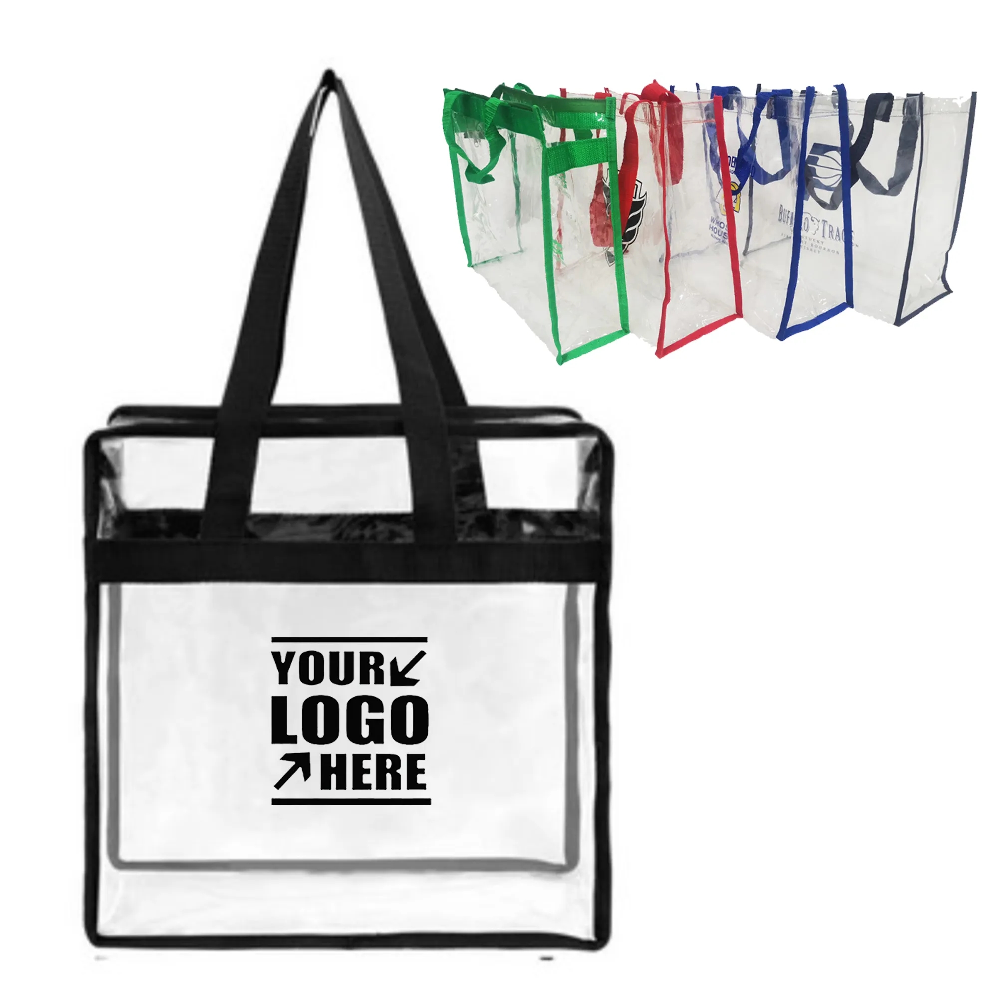 Clear Tote Bag With Zipper 1