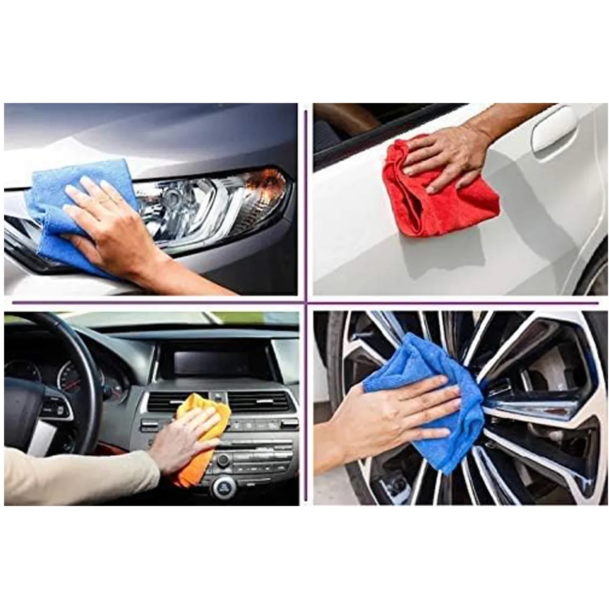 Super Absorbent Durable Reusable Microfiber Cloth Towels 3