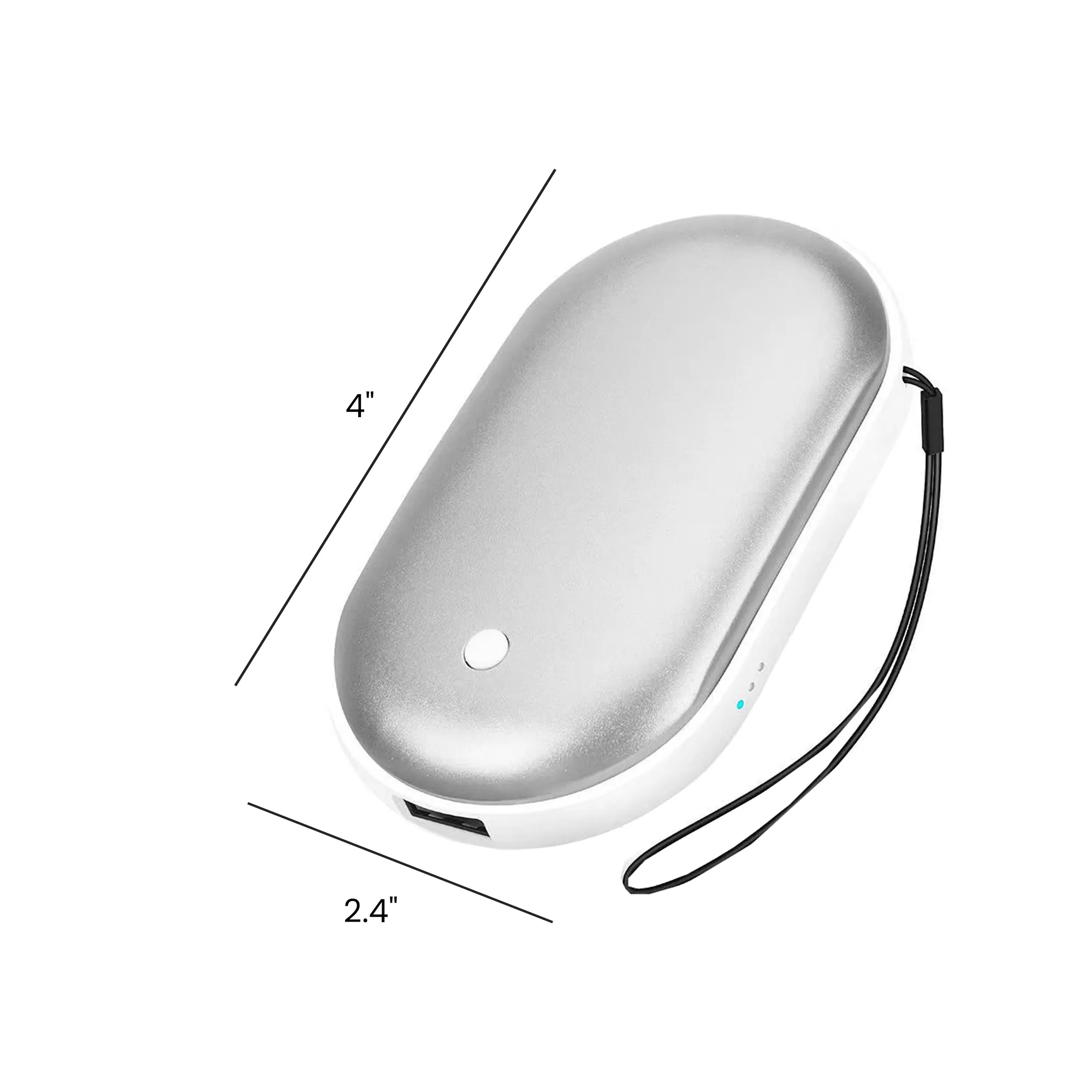 USB Hand Warmer Power Charger 4"x2.4" 4
