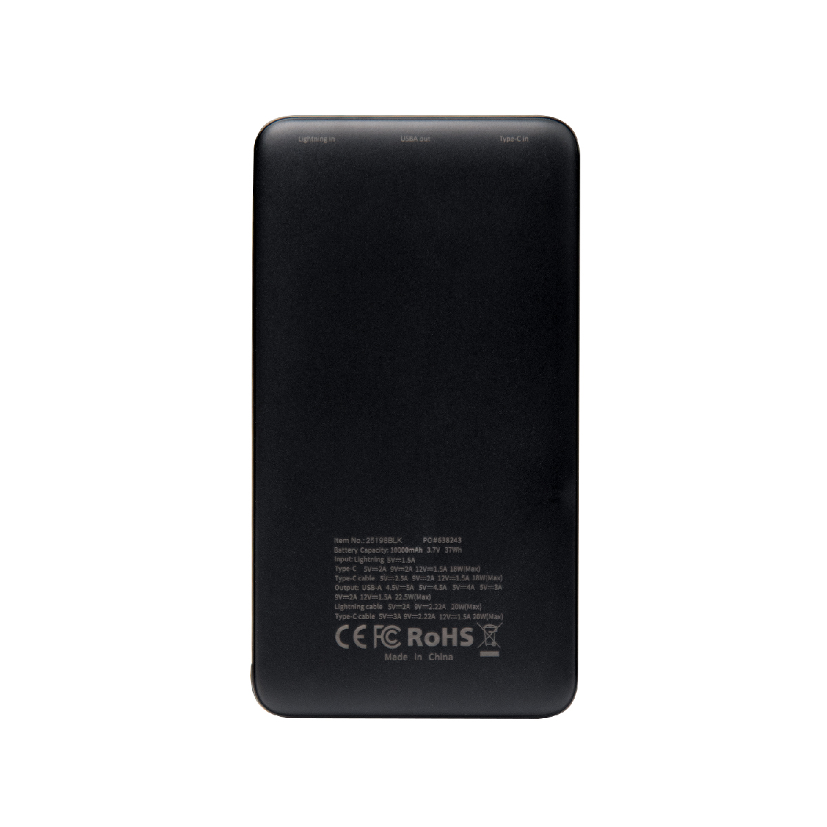 10,000 mAh Power Bank With Integrated Cables 5