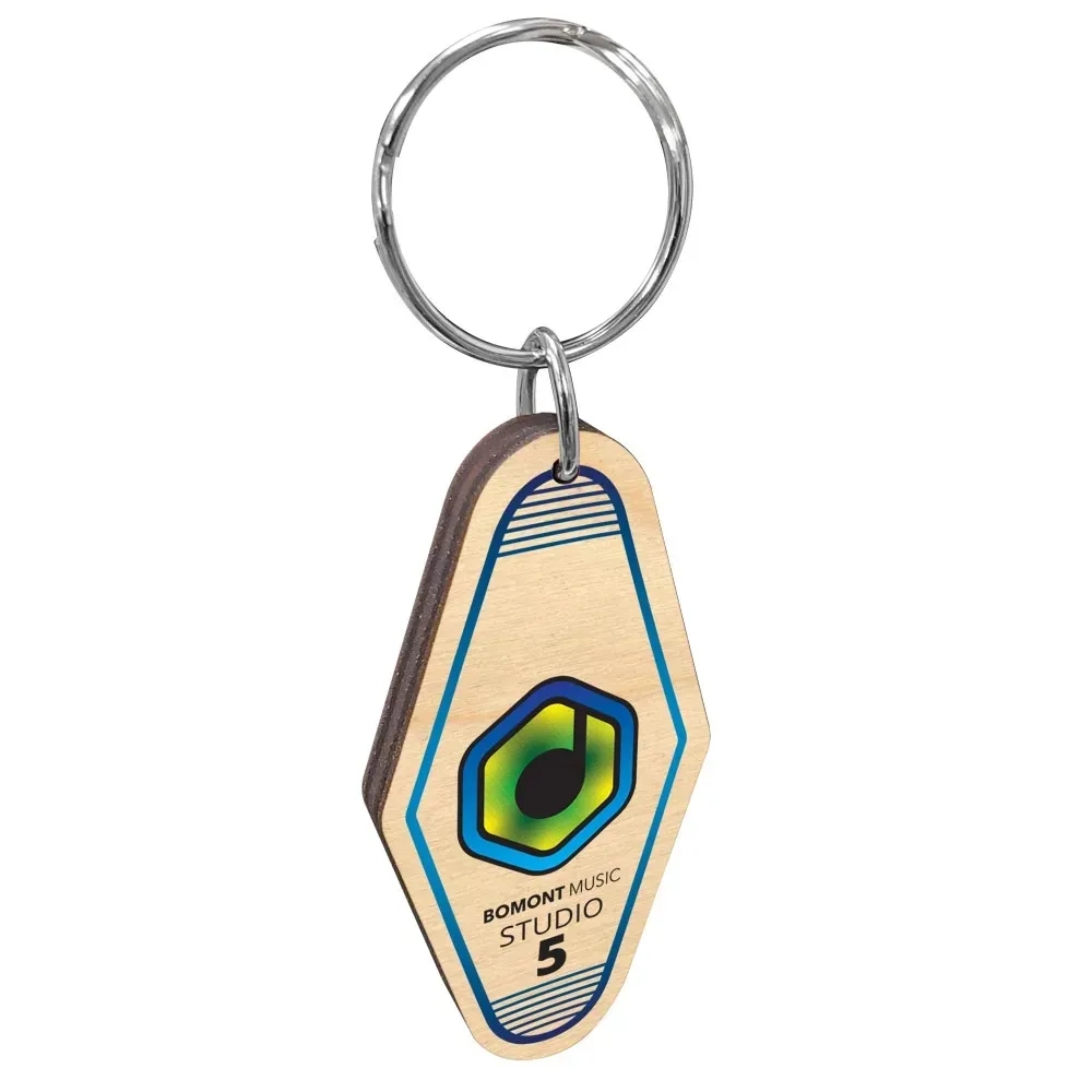 Vintage Birch Motel Keychain Hotel Key Tag 2
