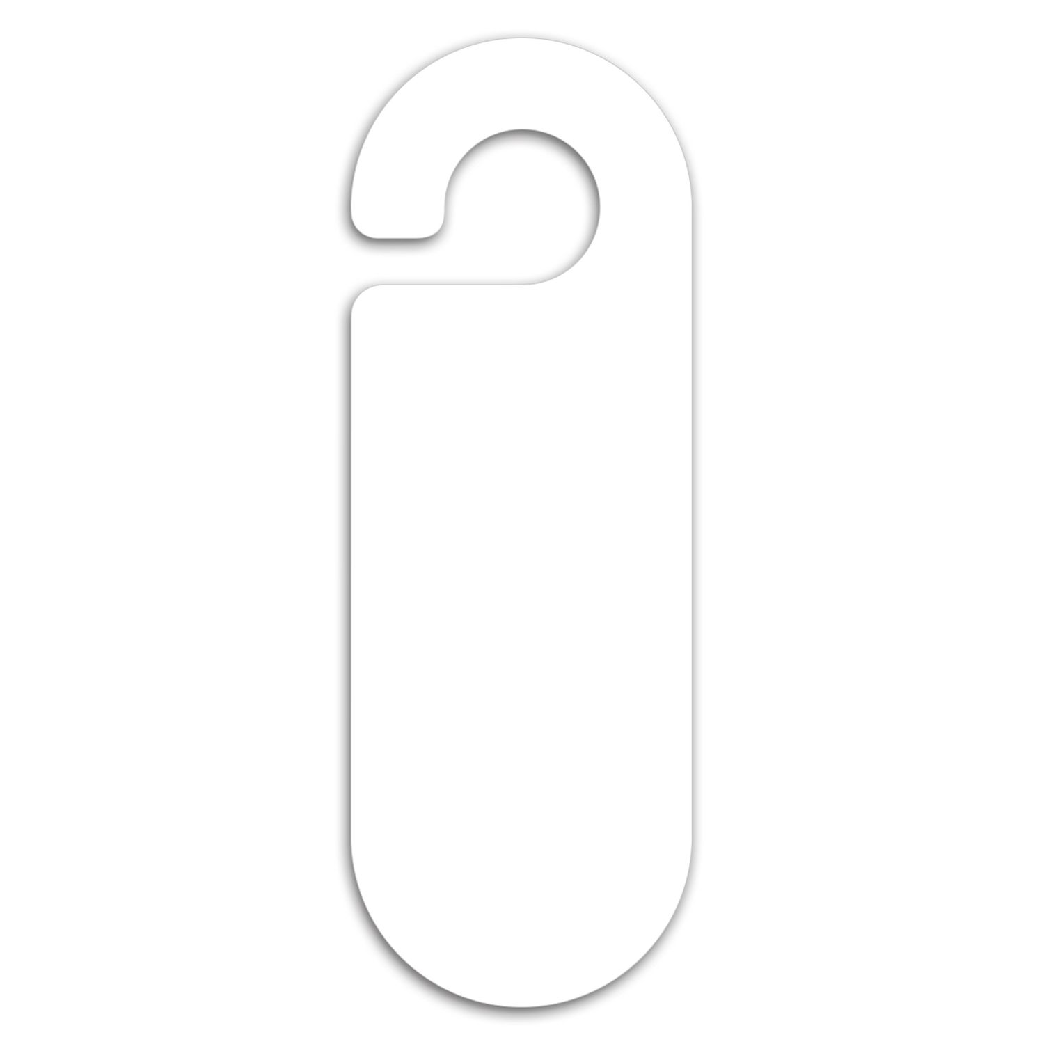 Door Hanger Oval Paper Card 1