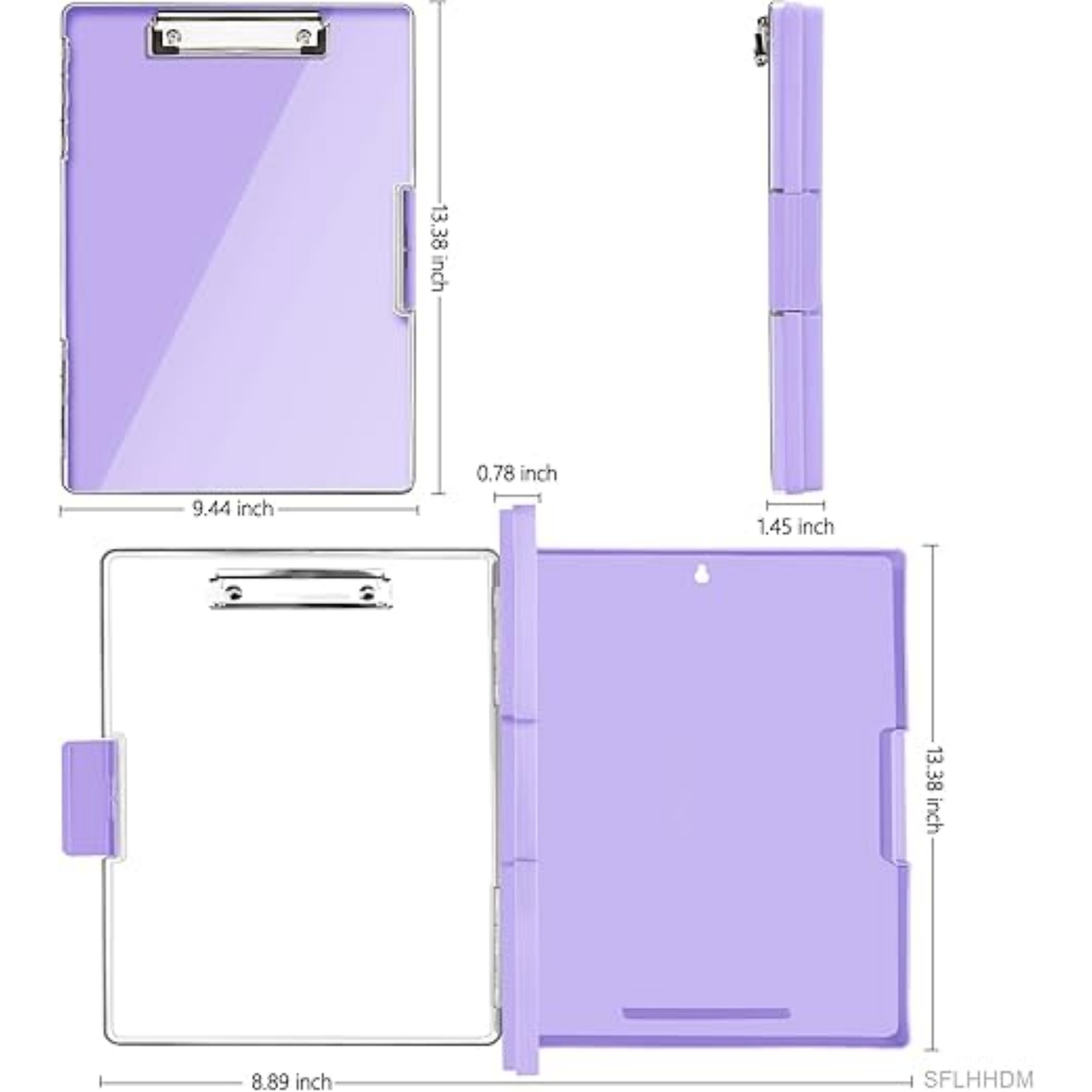 Transparent Side Opening Storage Clipboard 7
