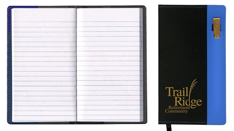 Lafayette Series Soft Cover 2 Tone Vinyl Tally Book W/ Clear Pen 3