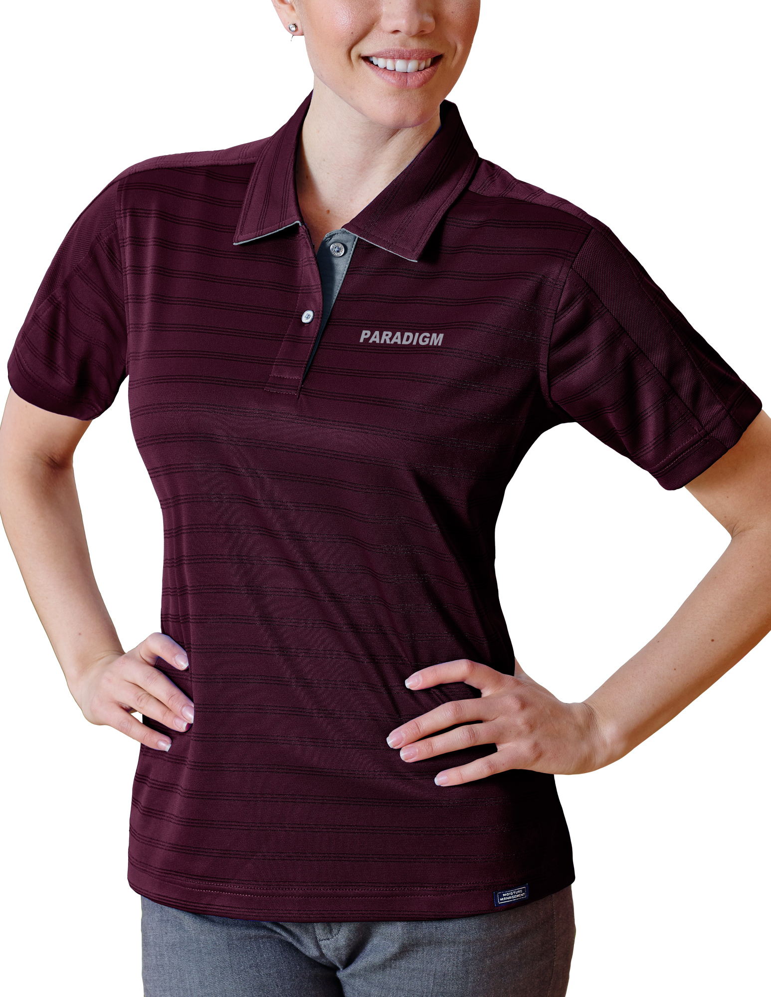 Ladies' Paradigm Engineer Track Knit Polo Shirt 9