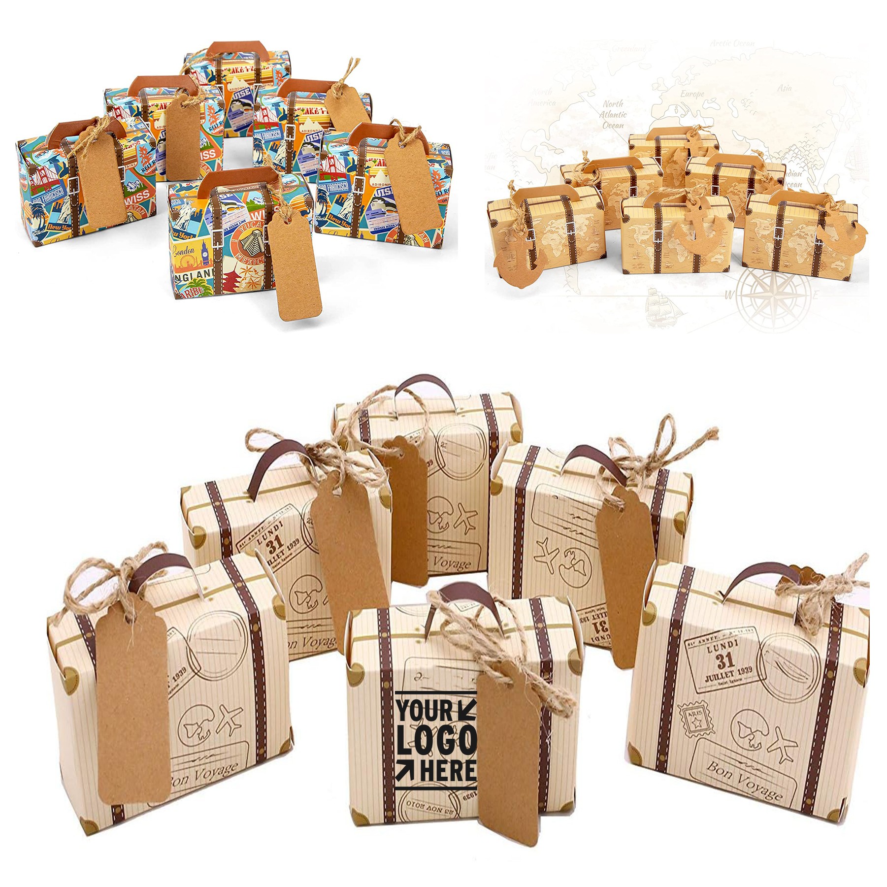 Mini Suitcase Favor Box Party Favor Candy Box 3