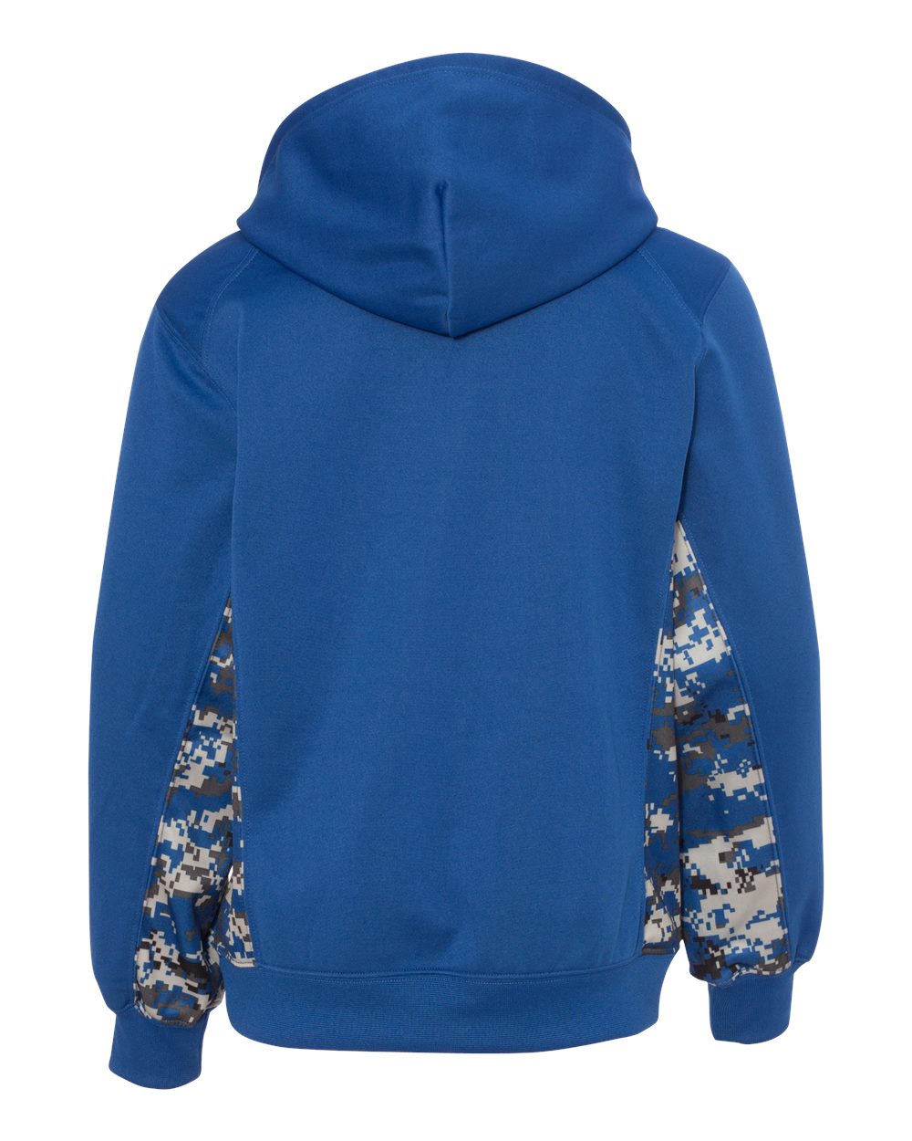 Youth Digital Camo Colorblock Performance Fleece Hooded Sweatshirt - 2464 10