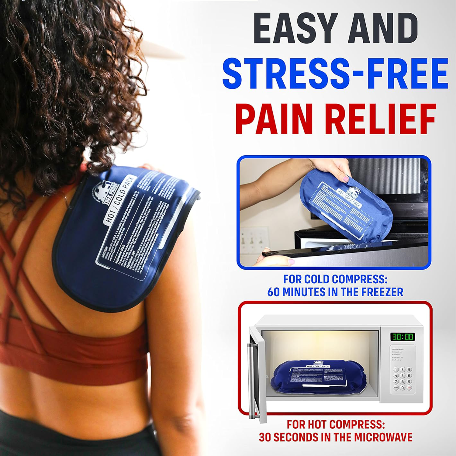 3 Piece Set Reusable Hot and Cold Therapy Gel Wrap 5