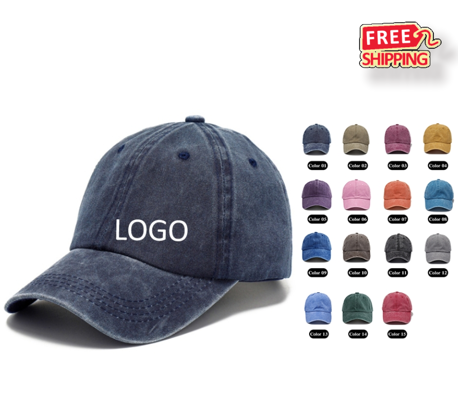 Custom Distressed Dad Hats Bulk Wholesale Unisex Vintage Baseball Caps For Business 2