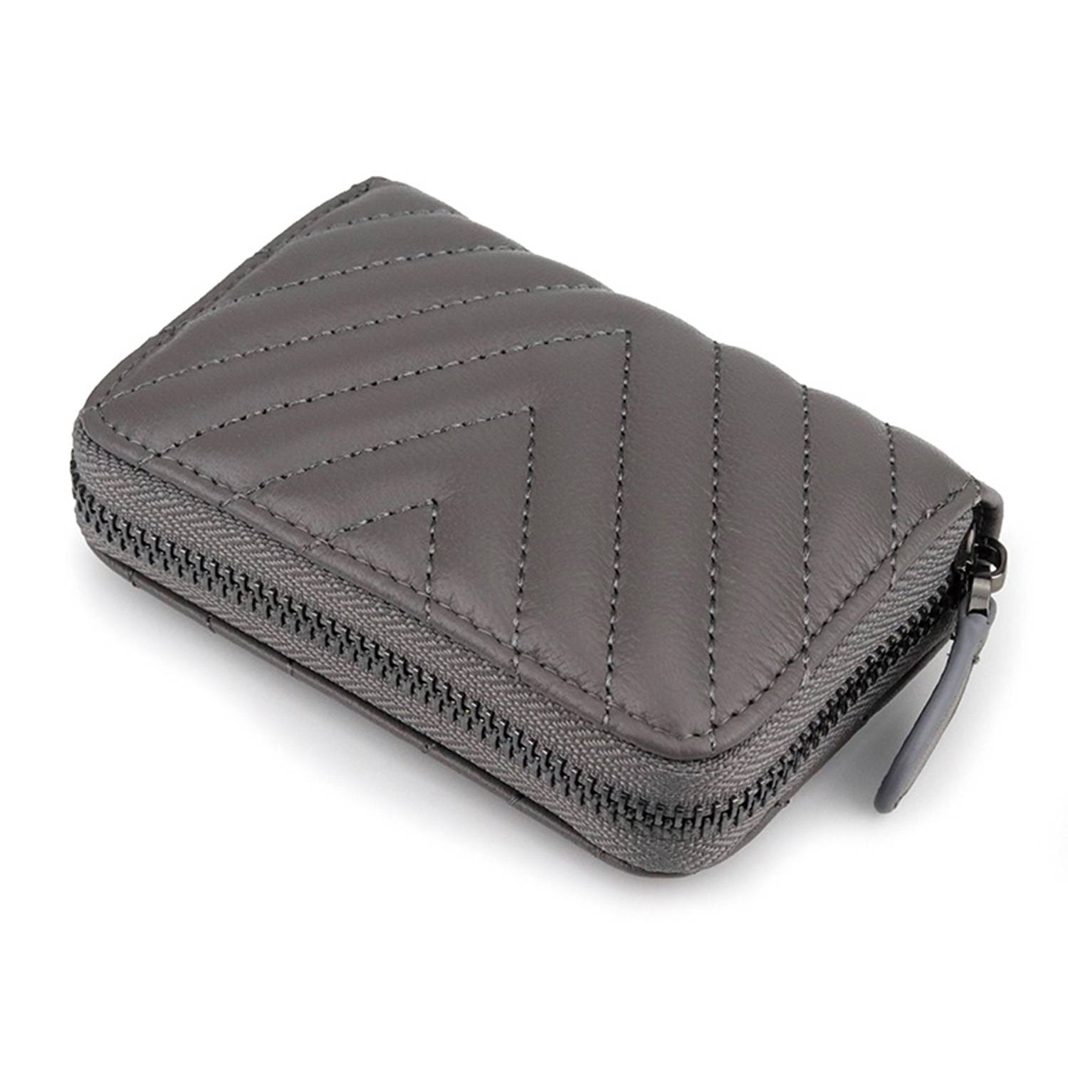 Genuine Leather Mini Wallet Card Bag 8