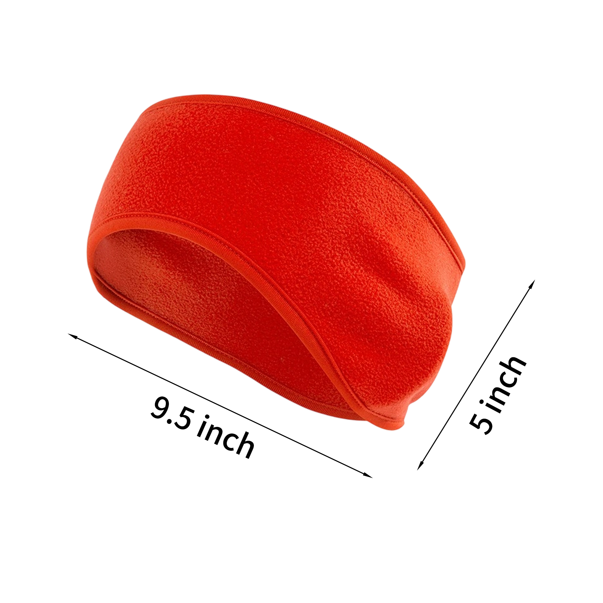 Stretch Polyester Fleece Ear Warmer Headband With Full Ear Coverage 10