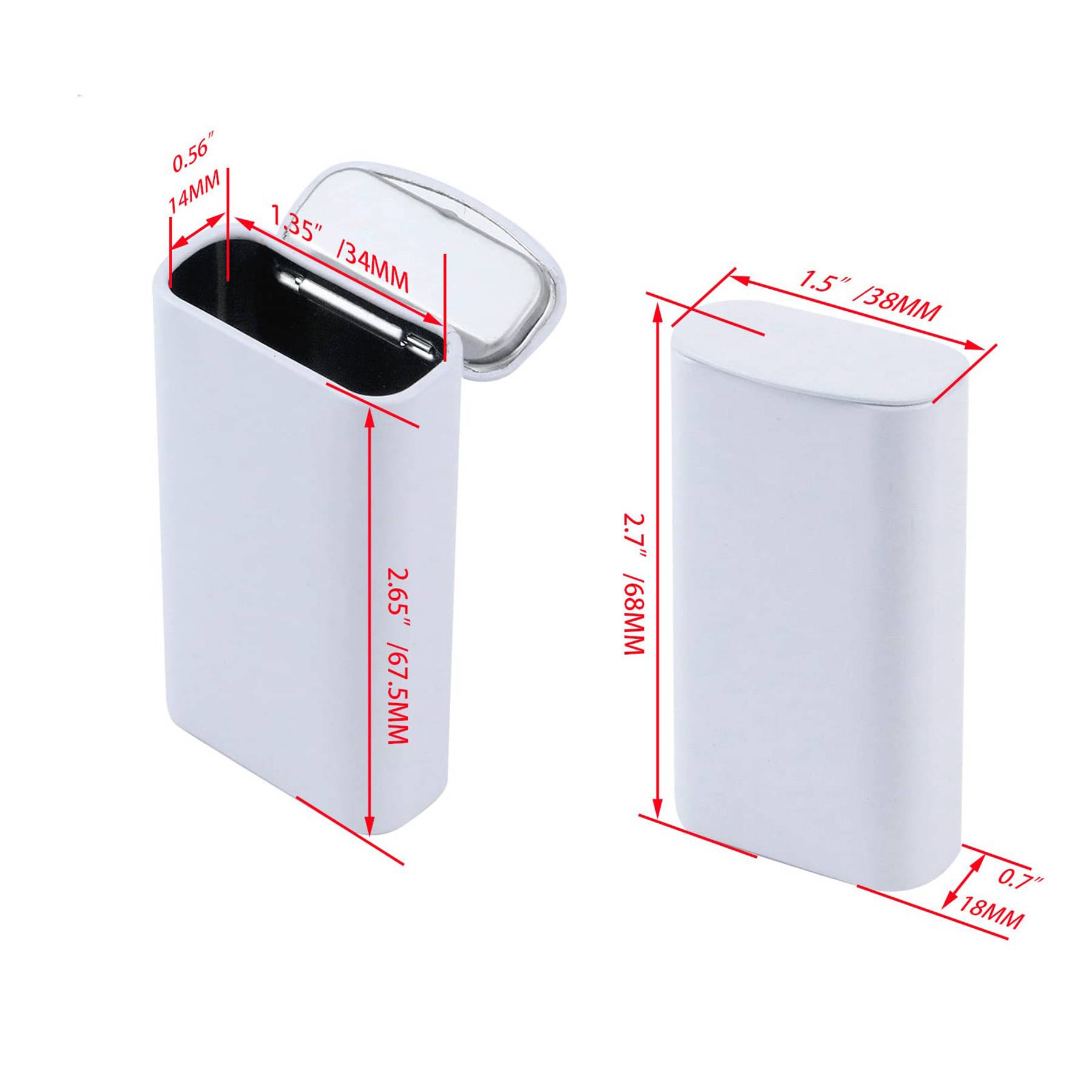 Small Candy And Chewing Gum Flip Lid Iron Box 7