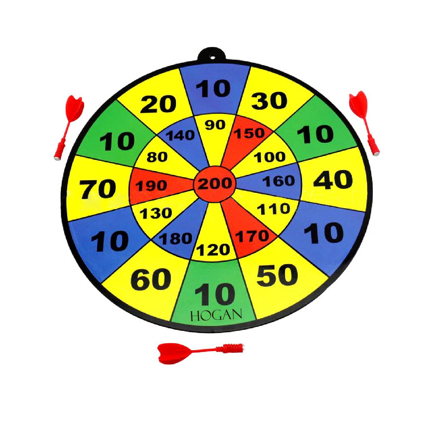 Custom Black EVA Magnetic Dartboard with Three Heads