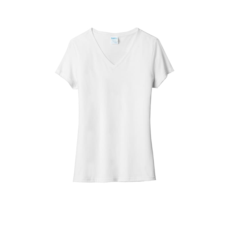 Port & Company Women's Tri-Blend V-Neck Tee. 21