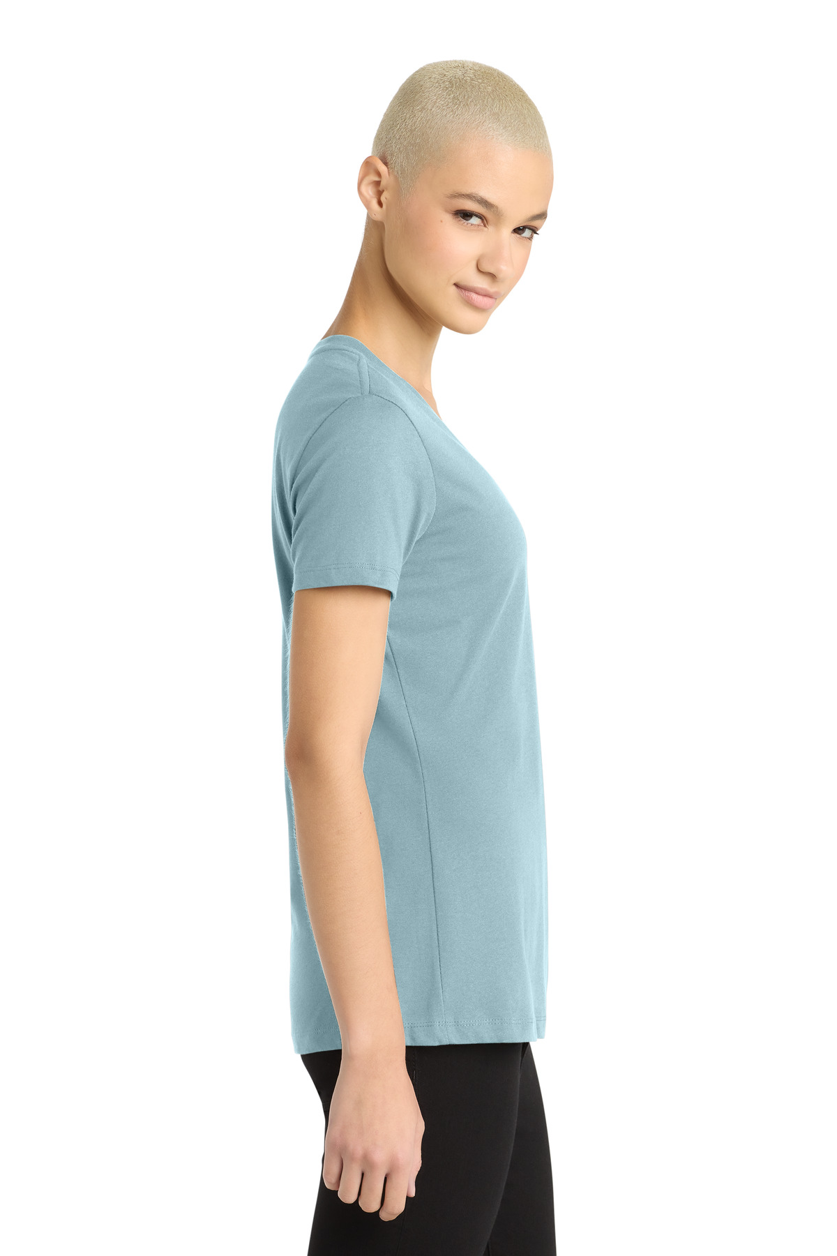 District - Women's Perfect Weight V-Neck Tee. DM1170L 73