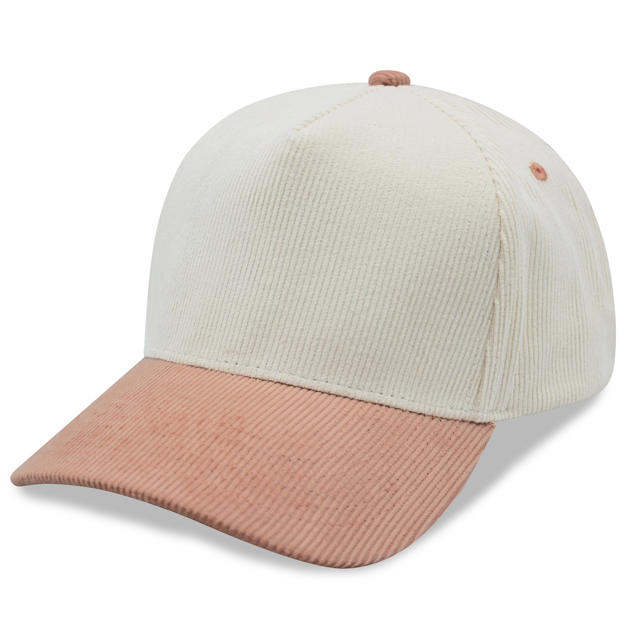 A Frame Corduroy 5 Panel Baseball Cap Snapback