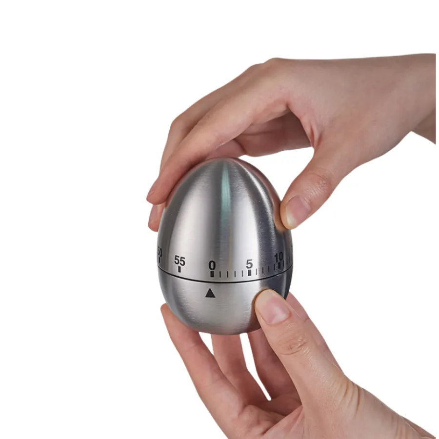 Stainless Steel Mechanical Kitchen Timer 6
