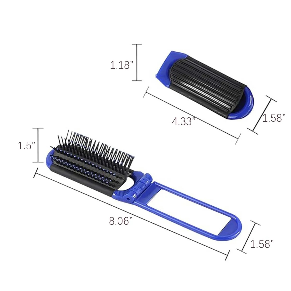 Mini Travel Folding Hairbrush 3