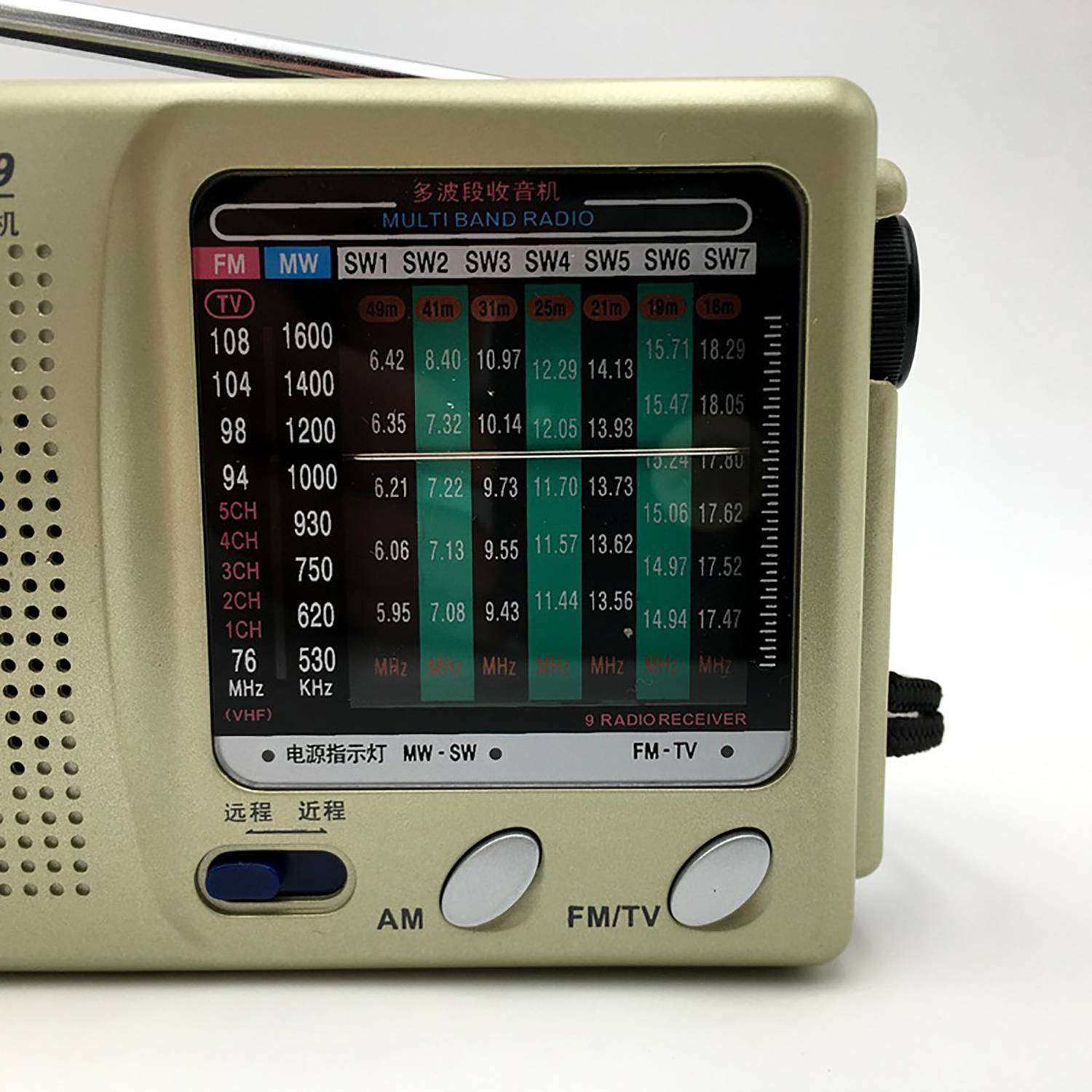 Full Band Retro Plastic Radio 7