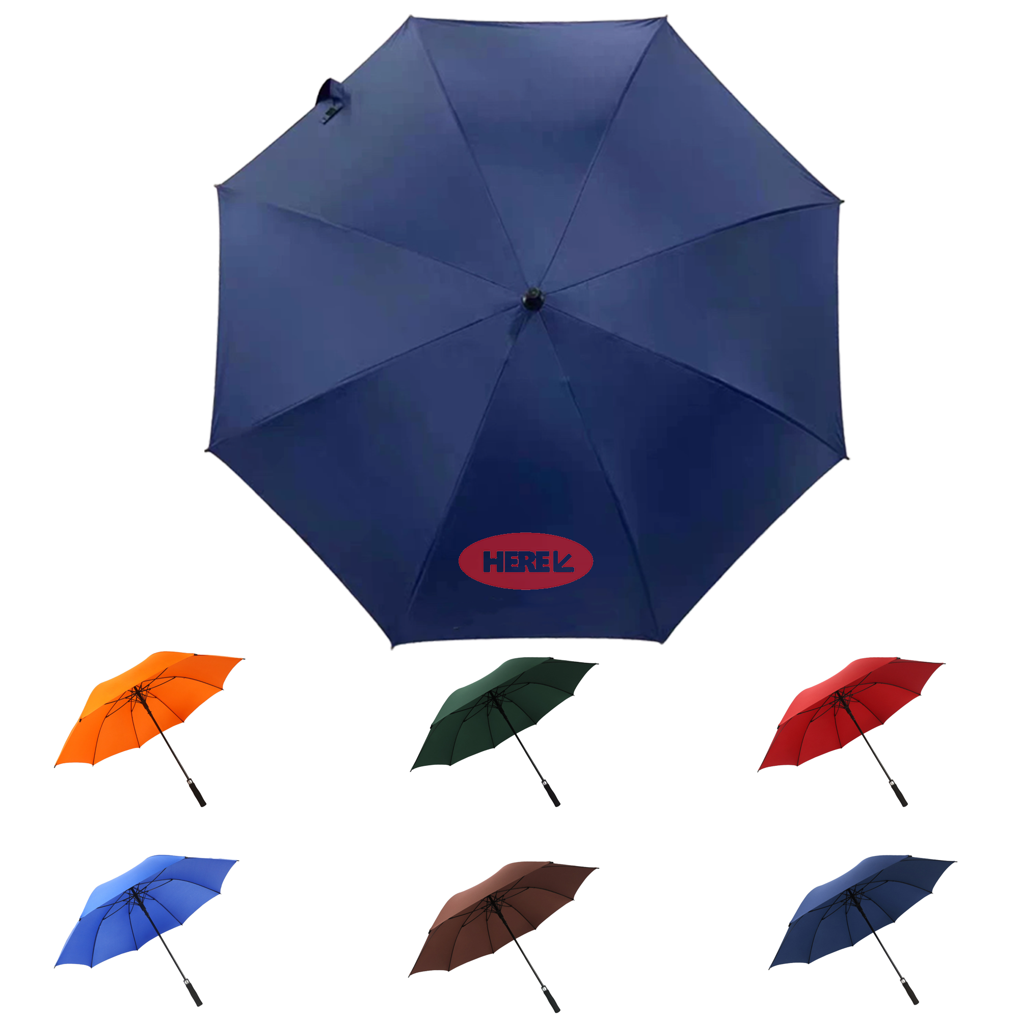 Straight-Shaft Windproof Umbrella for One 5