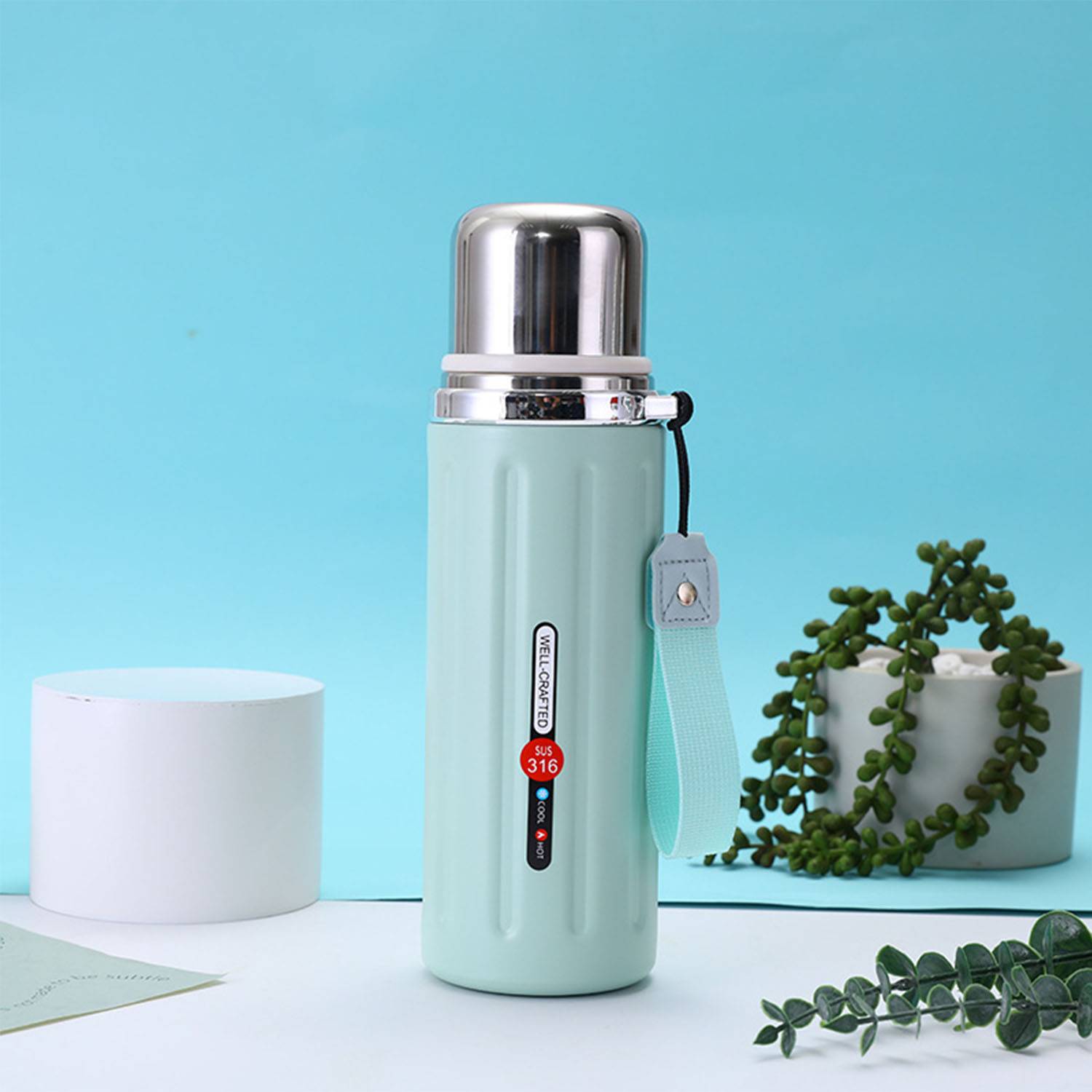28 oz 316 Stainless Steel insulated cup with rope 5