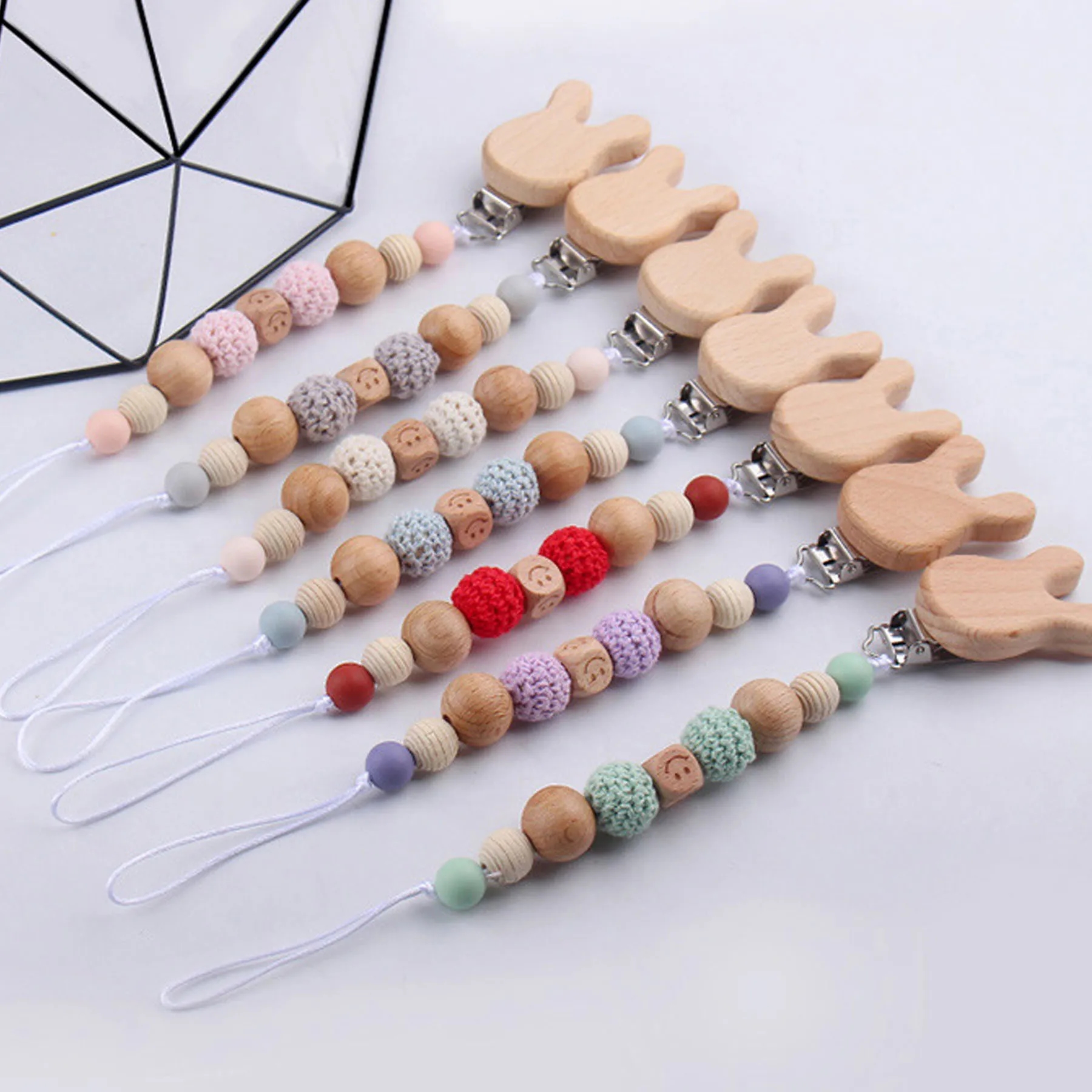 Cartoon Rabbit Beech Pacifier Chain 3