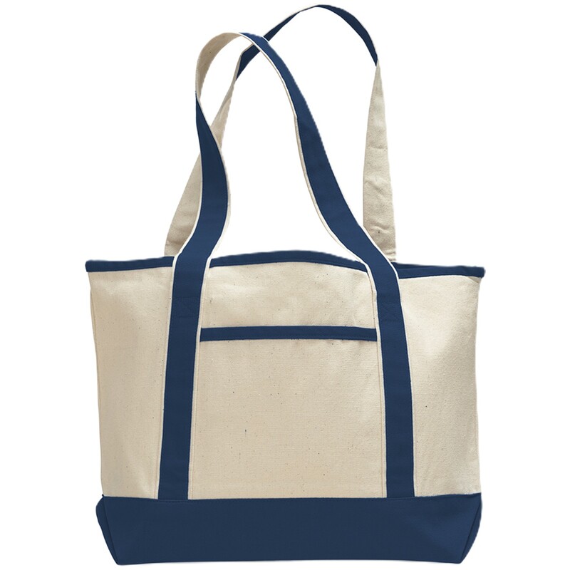 12 oz Canvas Tote Bag W/ Front Pocket 4