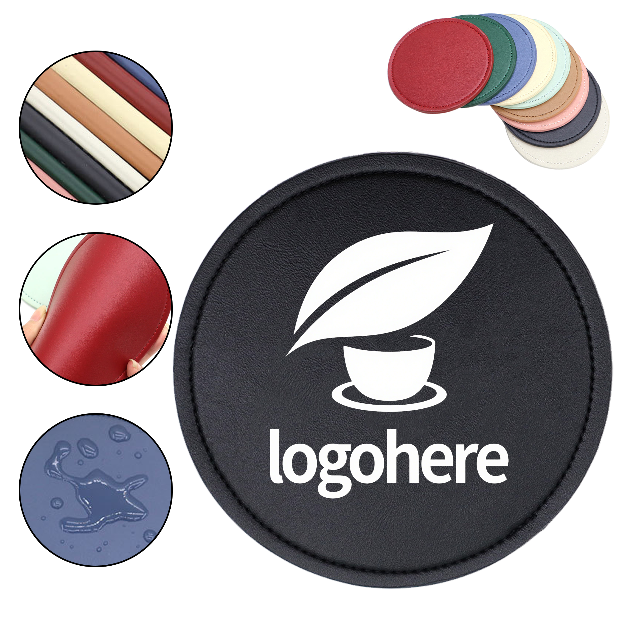 Business PU Drink Coaster 7