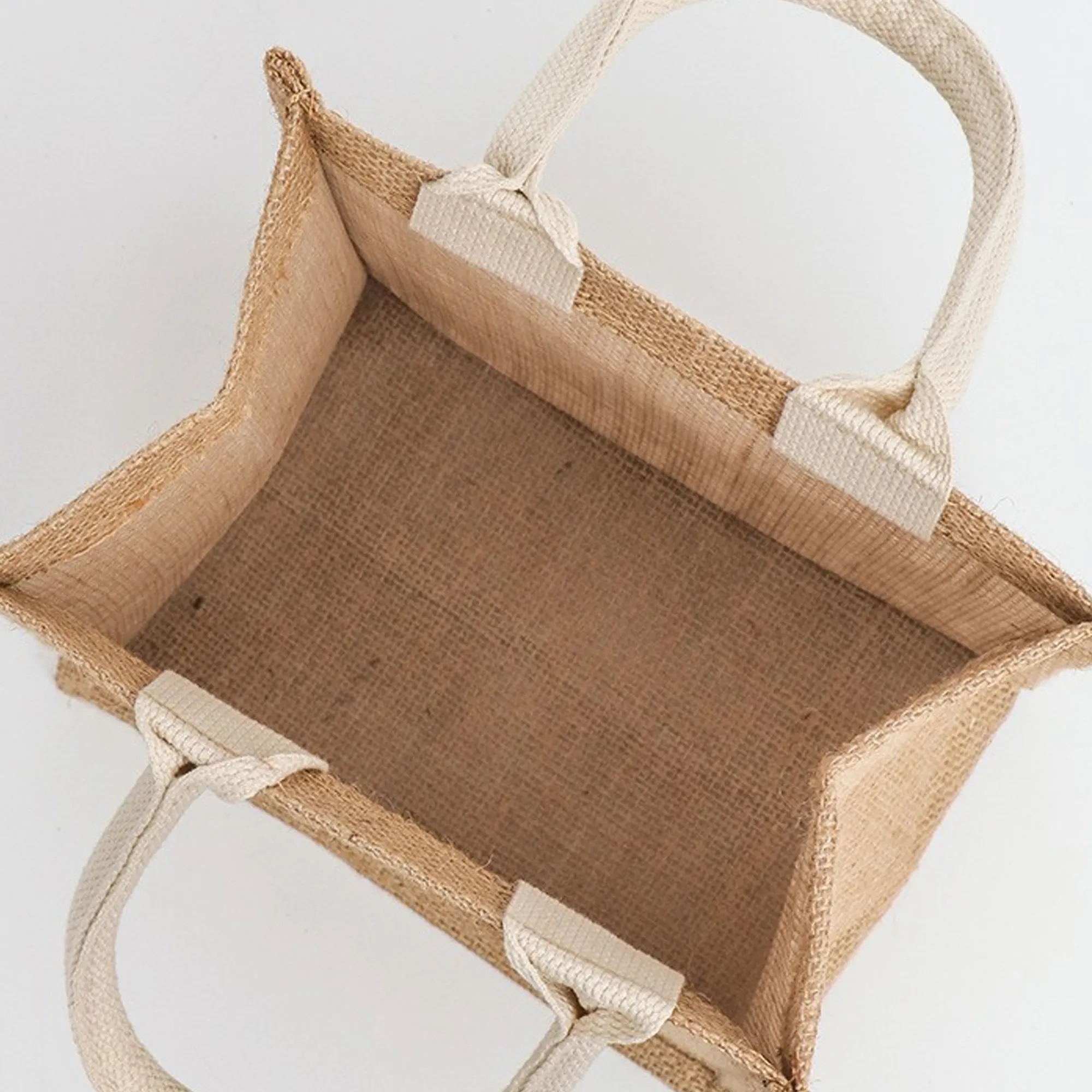 Large Jute Tote Bag, custom tote bag with logo imprint 13