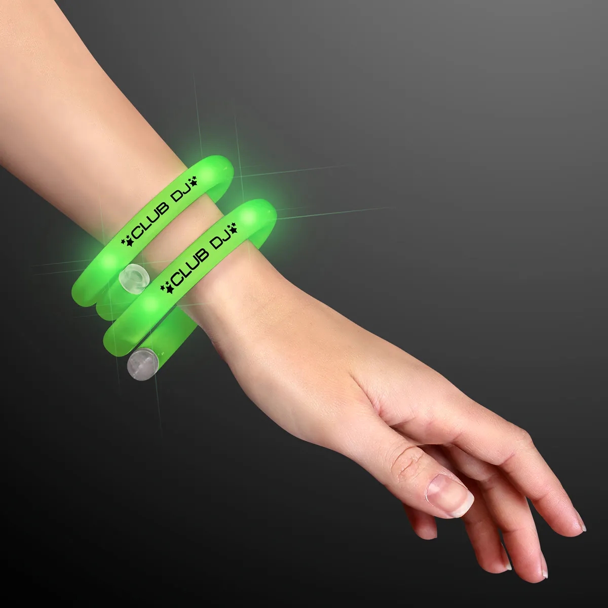 LED Light Up Flash Tube Bracelets - Single Colors 4