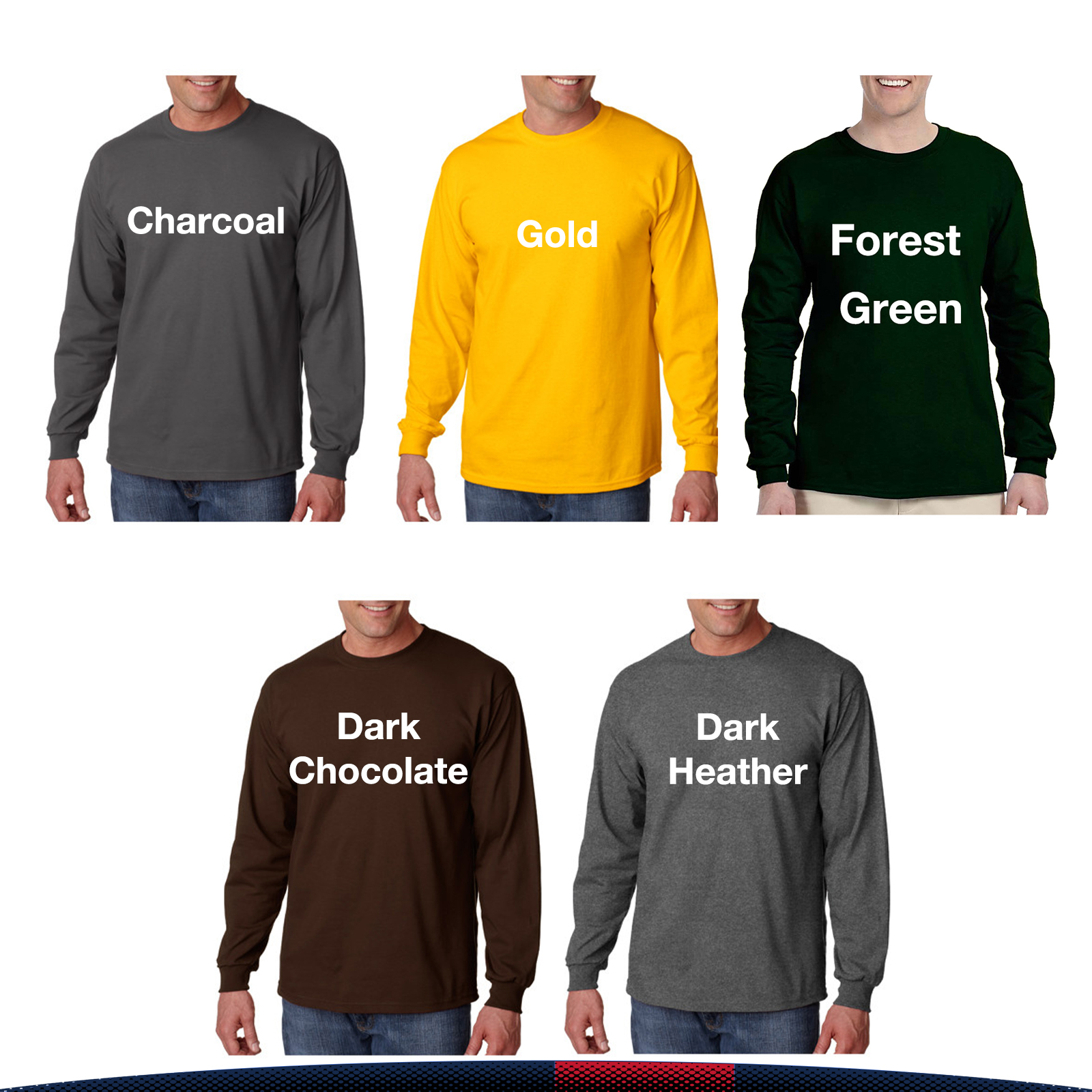 Gildan® 100% Cotton Long Sleeve T-shirts 3