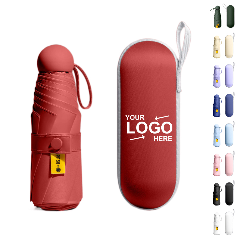 Compact Folding Sun & Rain Umbrella Set 4