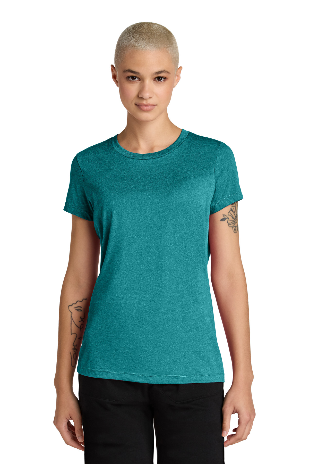 District Women's Perfect Weight CVC Tee DT188 14
