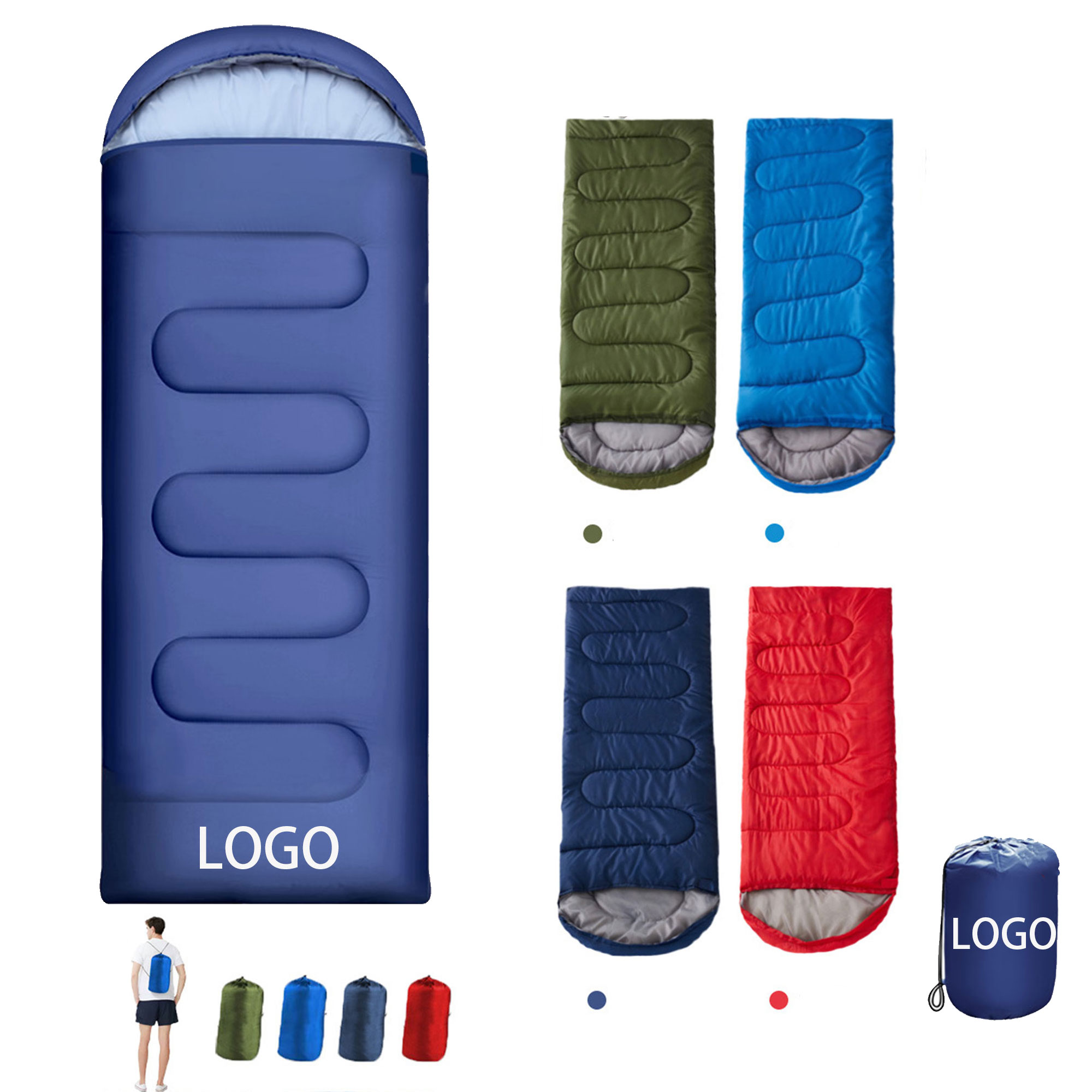 Outdoor Envelope Sleeping Bag Backpacking Camping 1